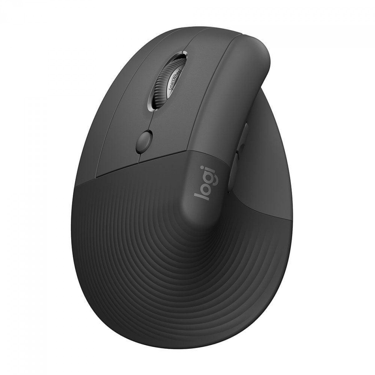 Mouse Logitech Lift Left, Vertical, Sem Fio/Bluetooth, 4000 DPI, 6 Botões, Grafite, 910-006467