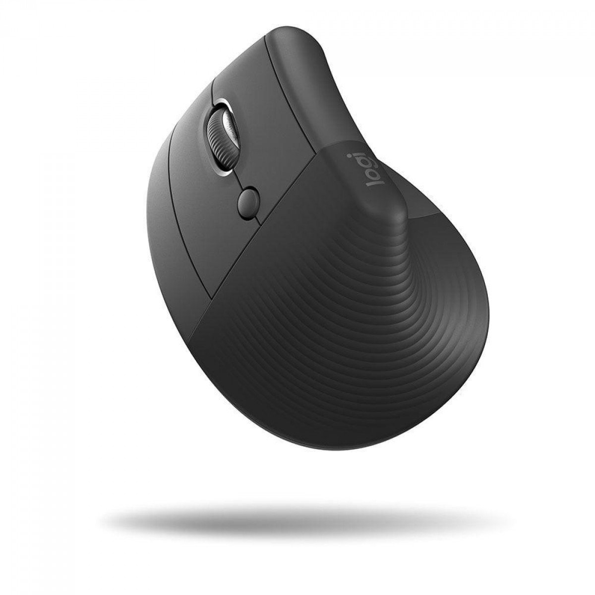 Mouse Logitech Lift Left, Vertical, Sem Fio/Bluetooth, 4000 DPI, 6 Botões, Grafite, 910-006467