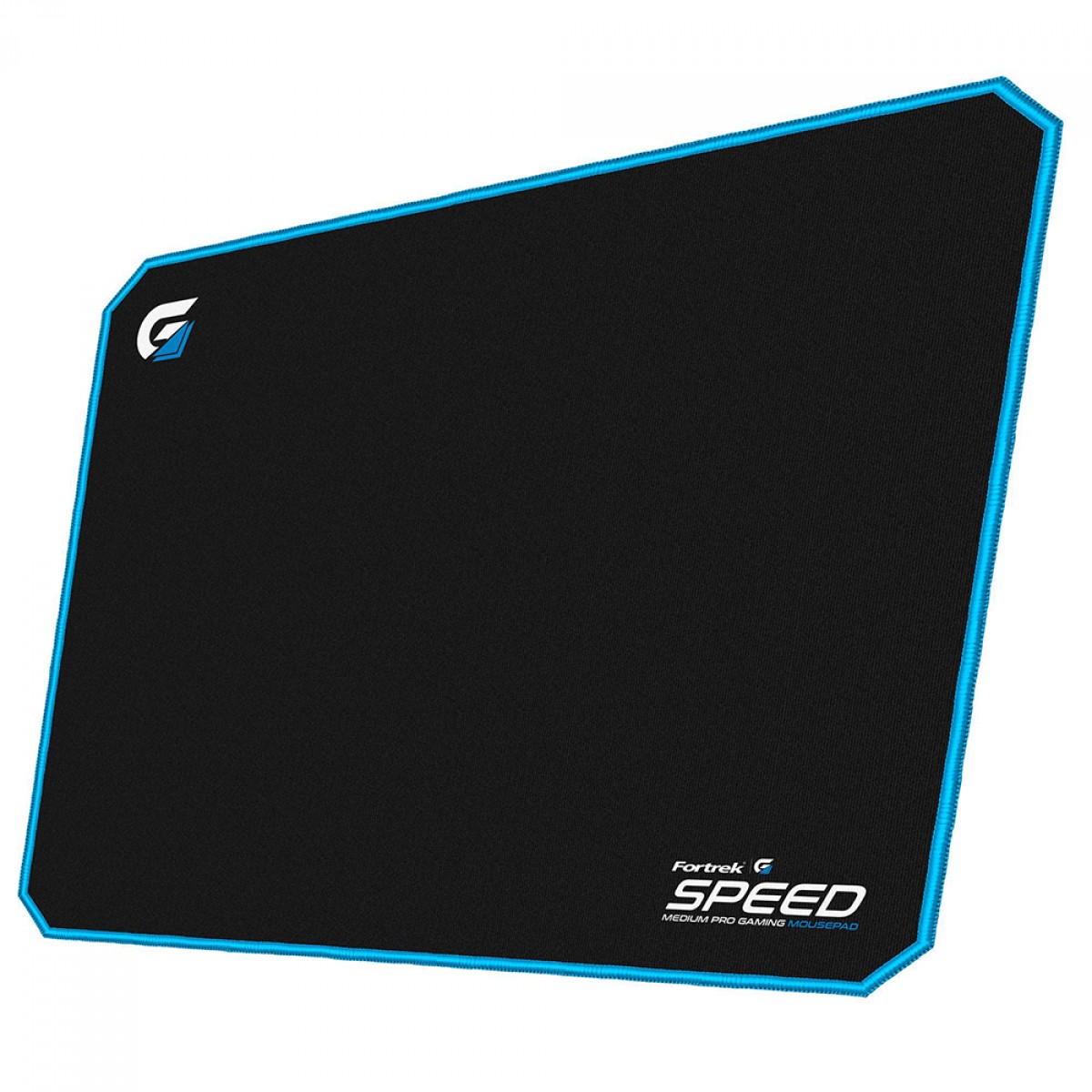 Mouse Pad Gamer Fortrek Speed MPG101 AZ, Médio (320x240mm), Preto/Azul - 72696