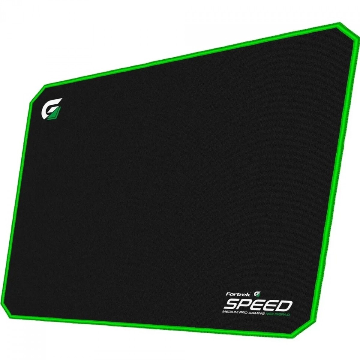 Mouse Pad Gamer Fortrek Speed MPG101 VD, Médio (320x240mm), Preto/Verde - 72691