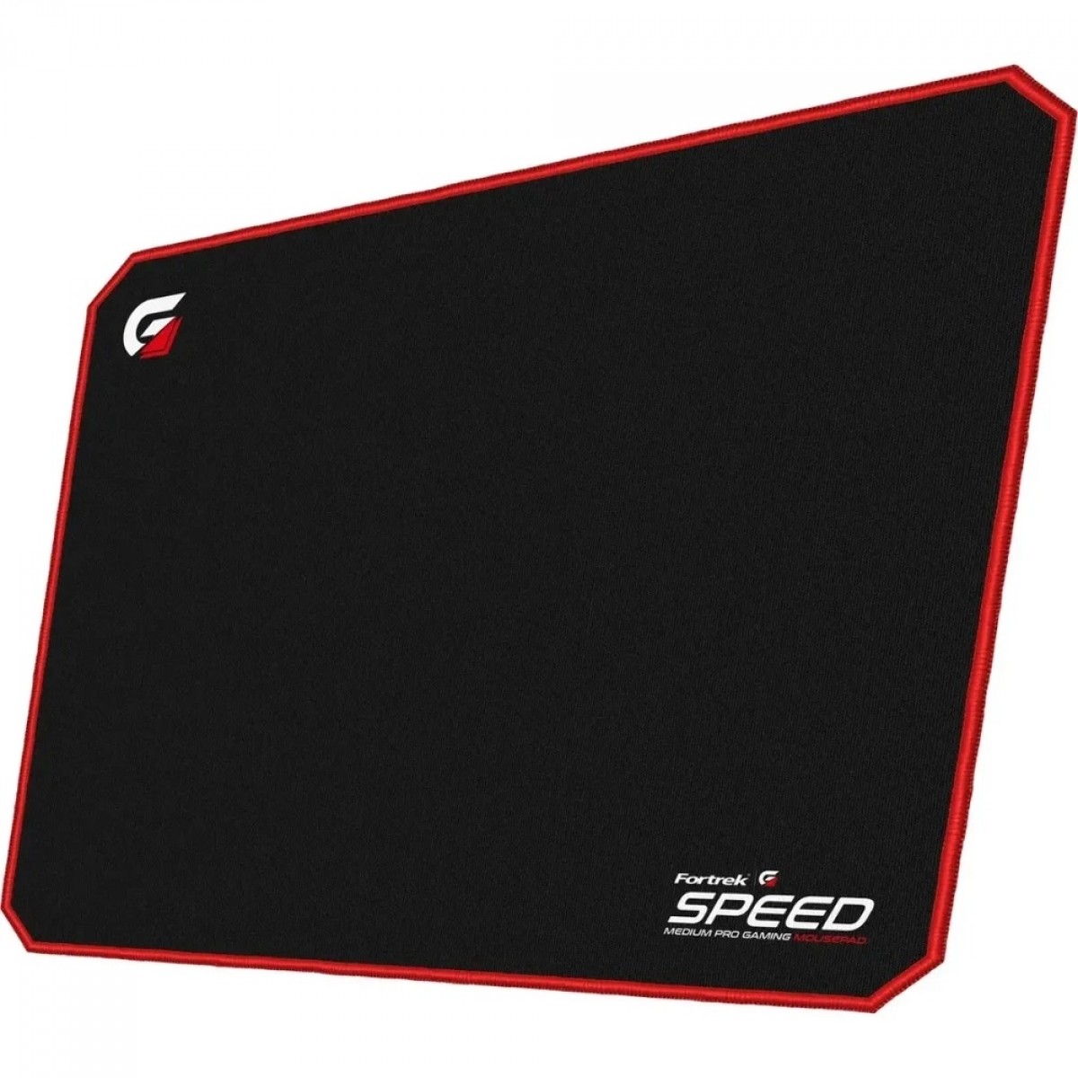 Mouse Pad Gamer Fortrek Speed MPG101 VM, Médio (320x240mm), Preto/Vermelho - 72692
