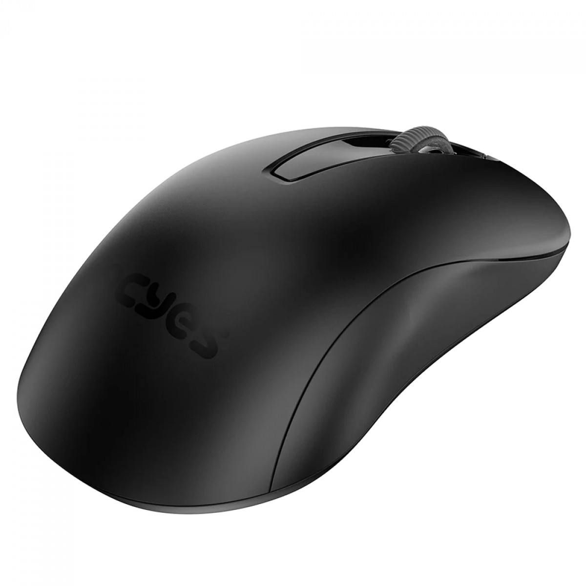 Mouse PCYes Comfort, Wireless, 1200 DPI, 3 Botões, Preto, PMOC12W