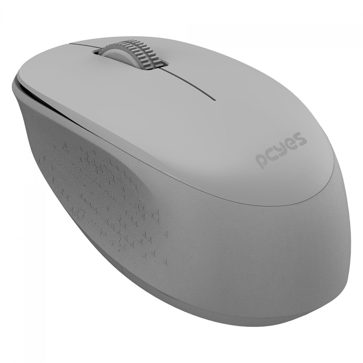 Mouse PCYes Move Gray, Wireless, 1600 DPI, 3 Botões, Cinza, PMMWSCGY