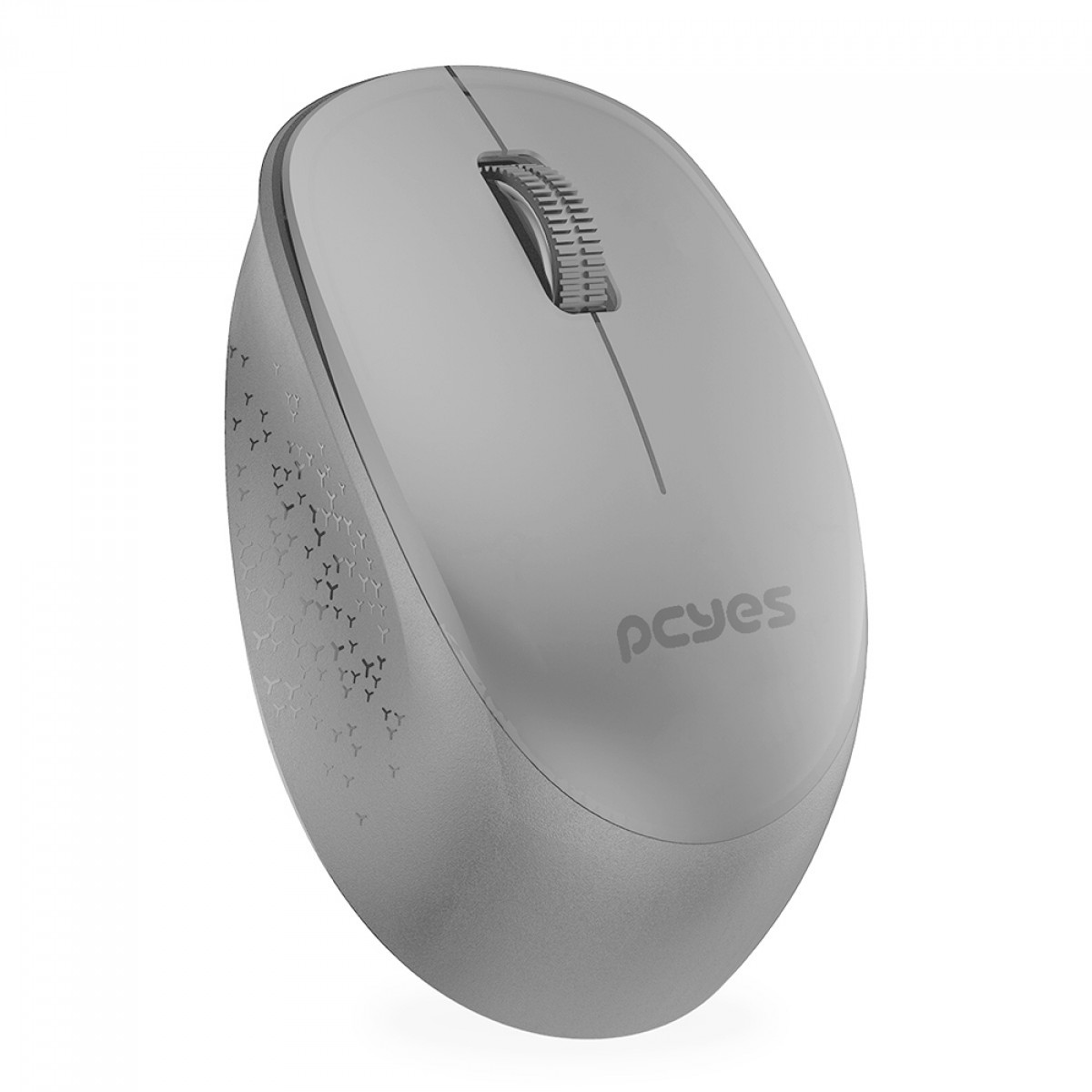Mouse PCYes Move Gray, Wireless, 1600 DPI, 3 Botões, Cinza, PMMWSCGY