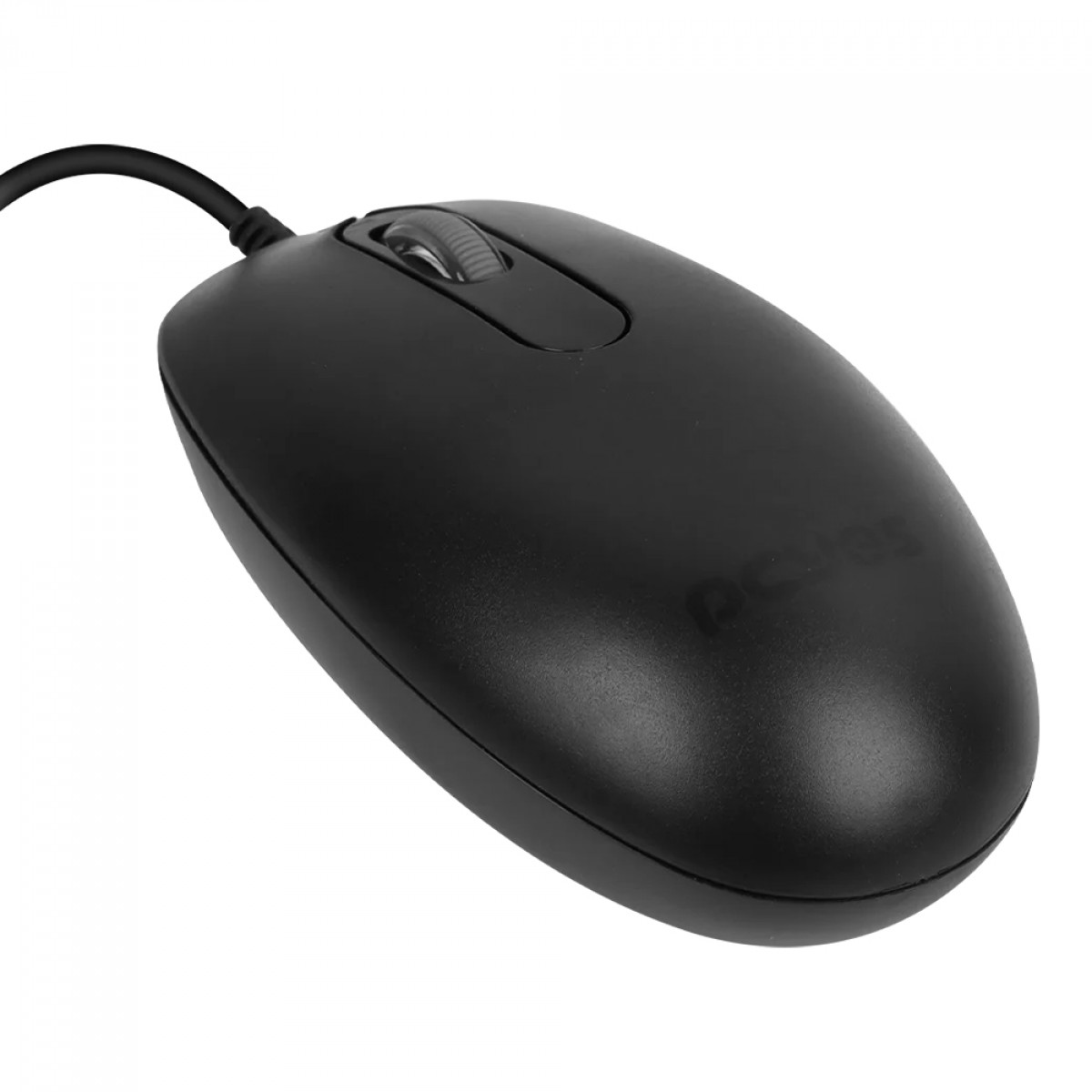 Mouse PCYes Soft, 1200 DPI, Silent Click, 3 Botões, Preto, MSSC01