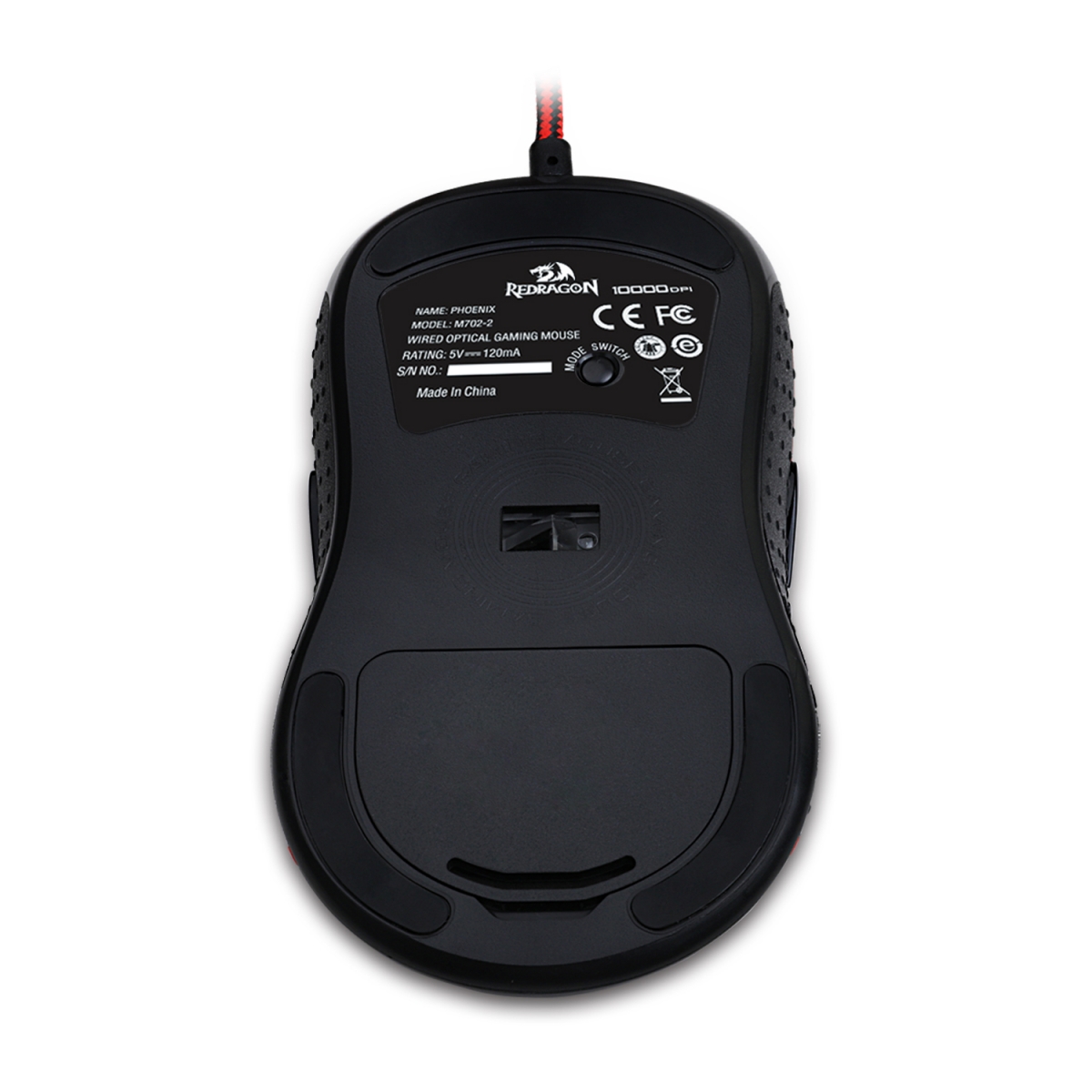 Mouse Gamer Redragon Phoenix Chroma M702-2 RGB, 10000 DPI, 9 Botões Programáveis, Black