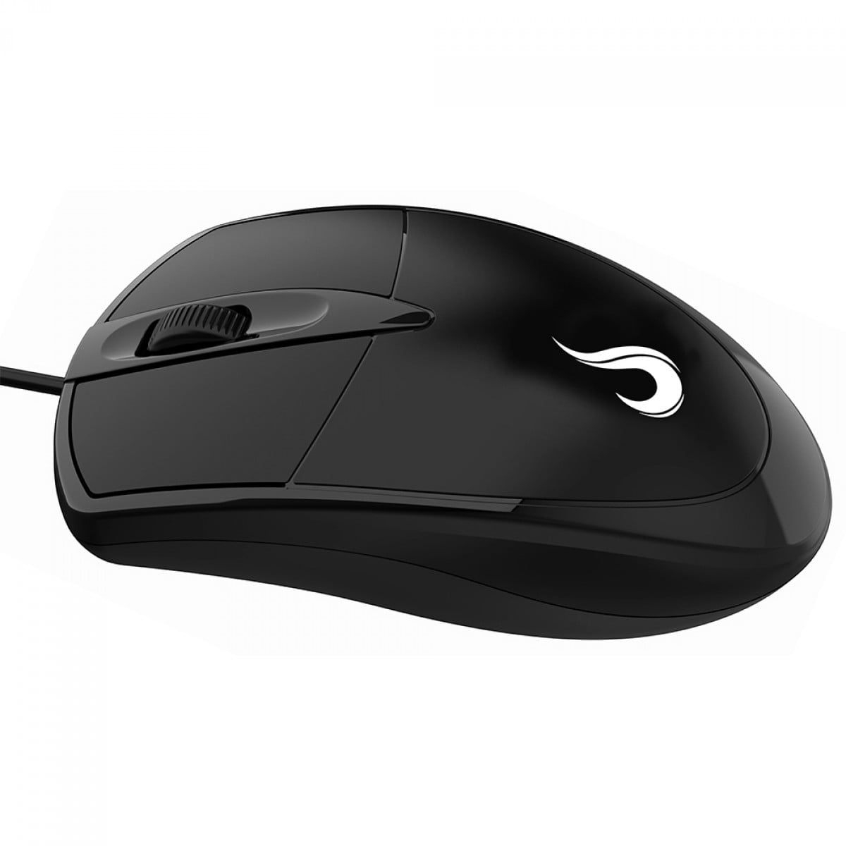 Mouse Rise Mode Office 01, 1000 DPI, 3 Botões, Preto, RM-MO-01-FB
