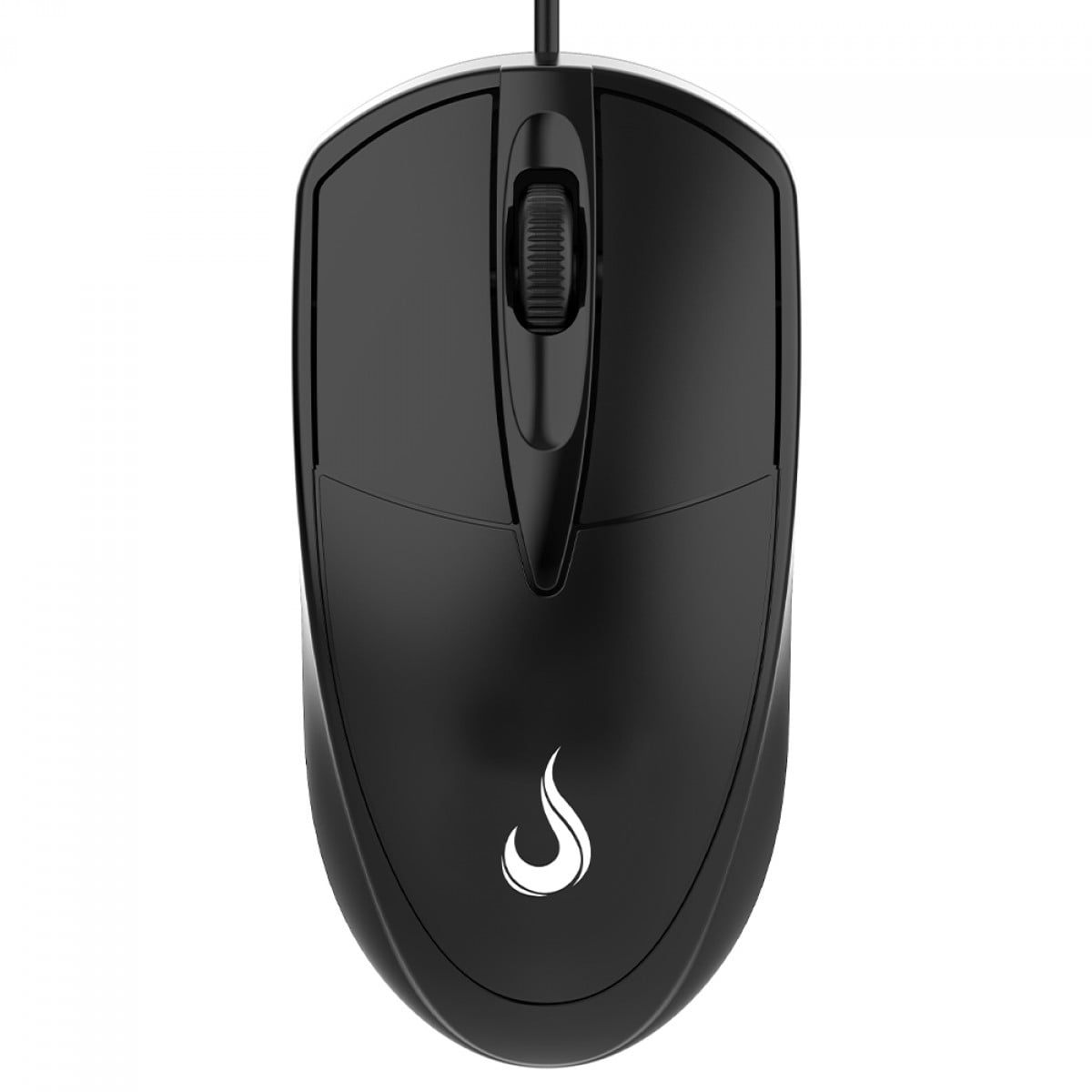 Mouse Rise Mode Office 01, 1000 DPI, 3 Botões, Preto, RM-MO-01-FB