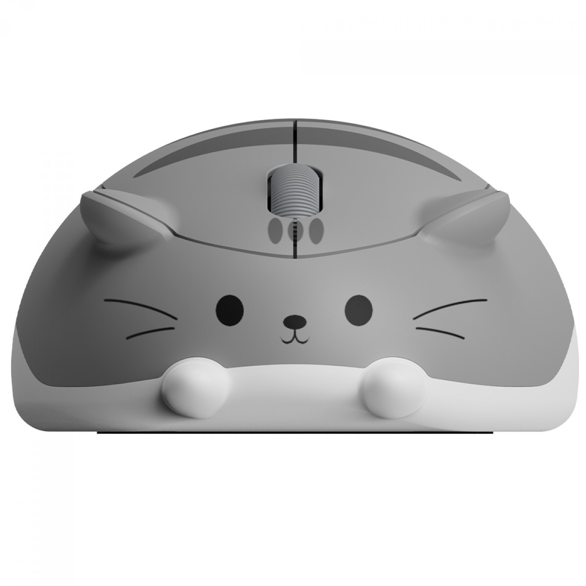 Mouse Temático Akko Gray Mimo, Wireless, 1200 DPI, Cinza