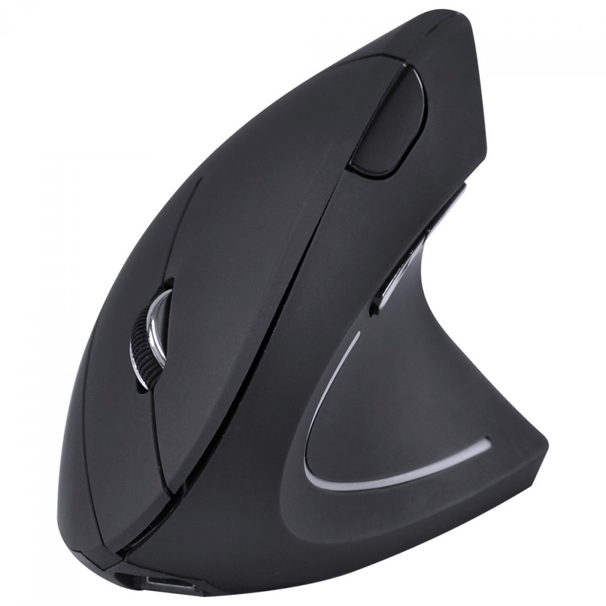 Mouse Vinik Power Fit, Wireless, Vertical, 1600 DPI, 6 Botões, Preto, PM300