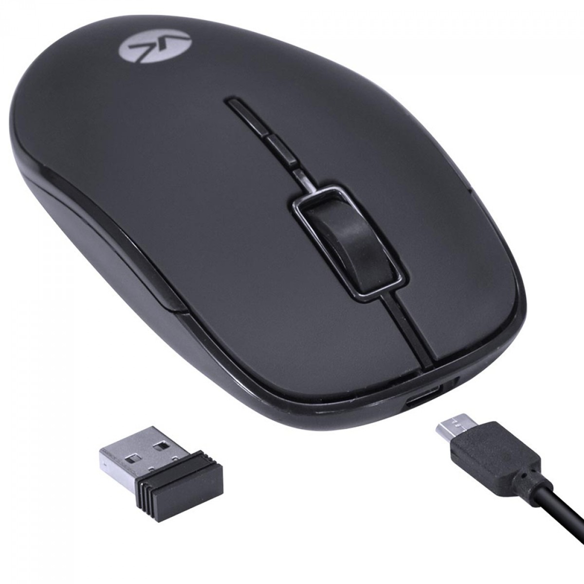 Mouse Vinik Power One, Sem Fio, 1600DPI, 4 Botões, Preto, PM100