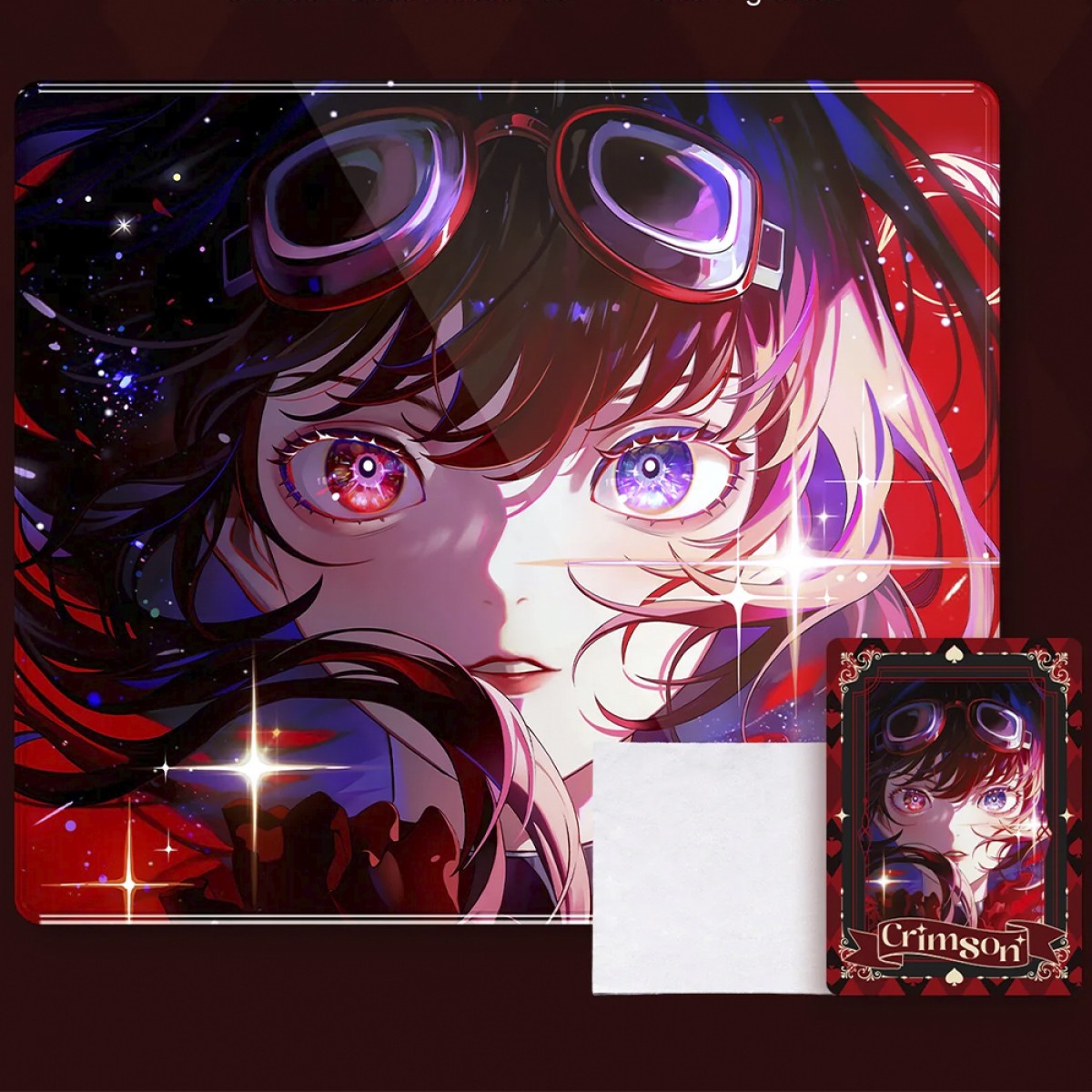 Mousepad de Vidro Temperado ATK Crimson Edição Limitada, 490x420mm