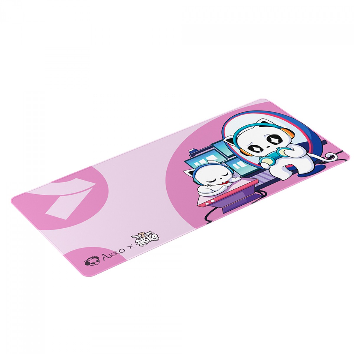Mousepad Gamer Akko 7th Anniversary, 900x400x4mm, Pink