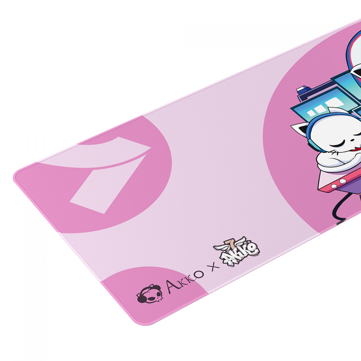 Mousepad Gamer Akko 7th Anniversary, 900x400x4mm, Pink