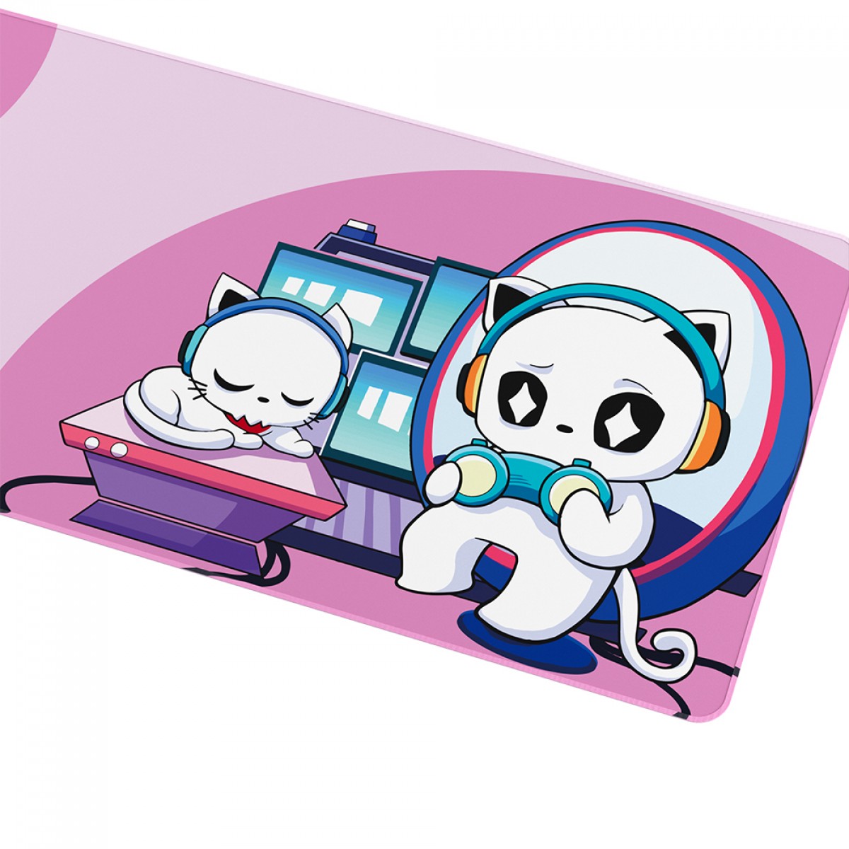 Mousepad Gamer Akko 7th Anniversary, 900x400x4mm, Pink