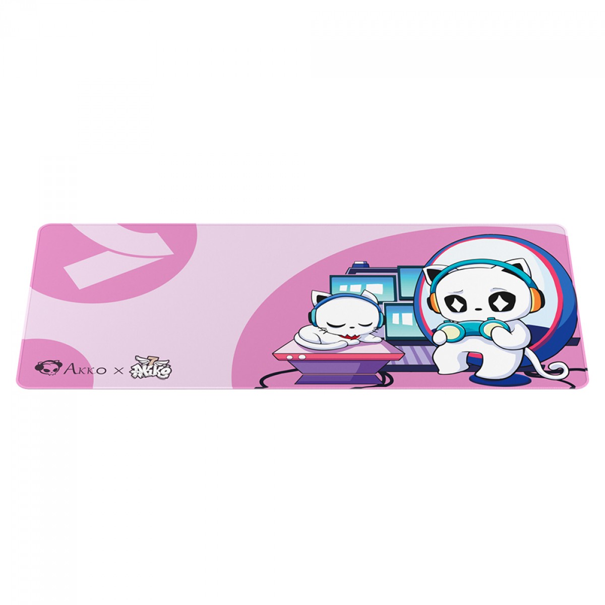 Mousepad Gamer Akko 7th Anniversary, 900x400x4mm, Pink