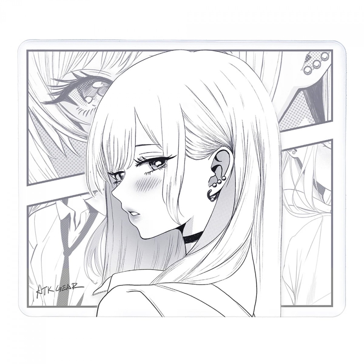 Mousepad Gamer ATK Anime Reverie, 490x420mm, Branco