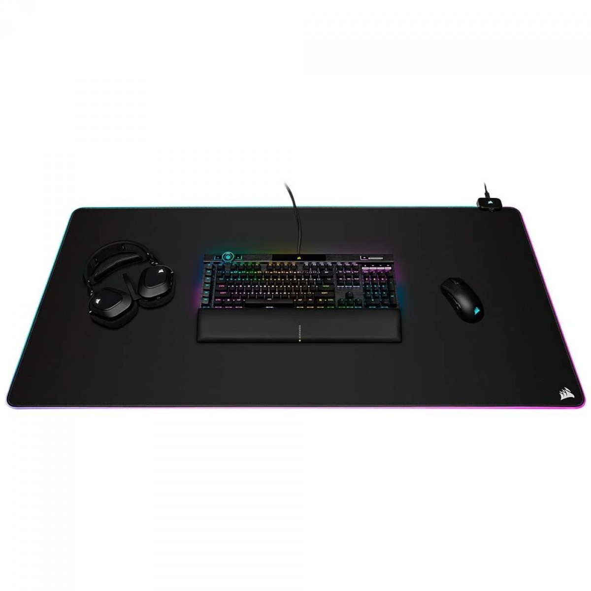 Mousepad Gamer Corsair MM700 3XL, RGB iCUE, 1220x610x4mm, Preto, CH-9417080-WW