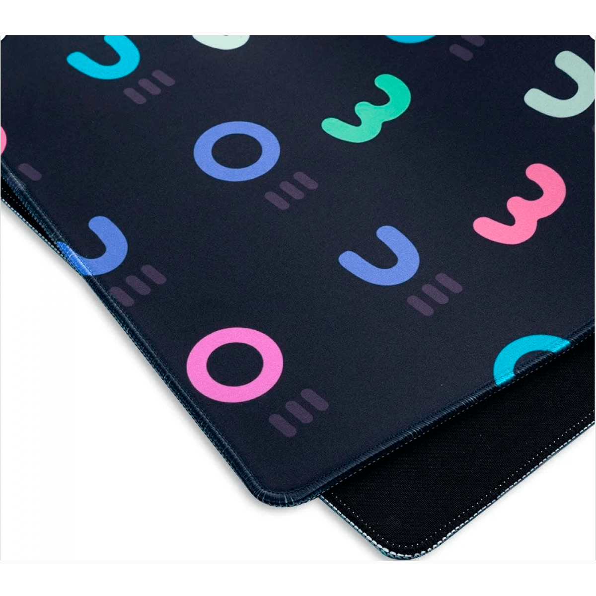 Mousepad Gamer Dazz Hybrid Deskmat UWU OWO, Extra Grande, Speed/Control 900X400x5mm, Black, 62000140