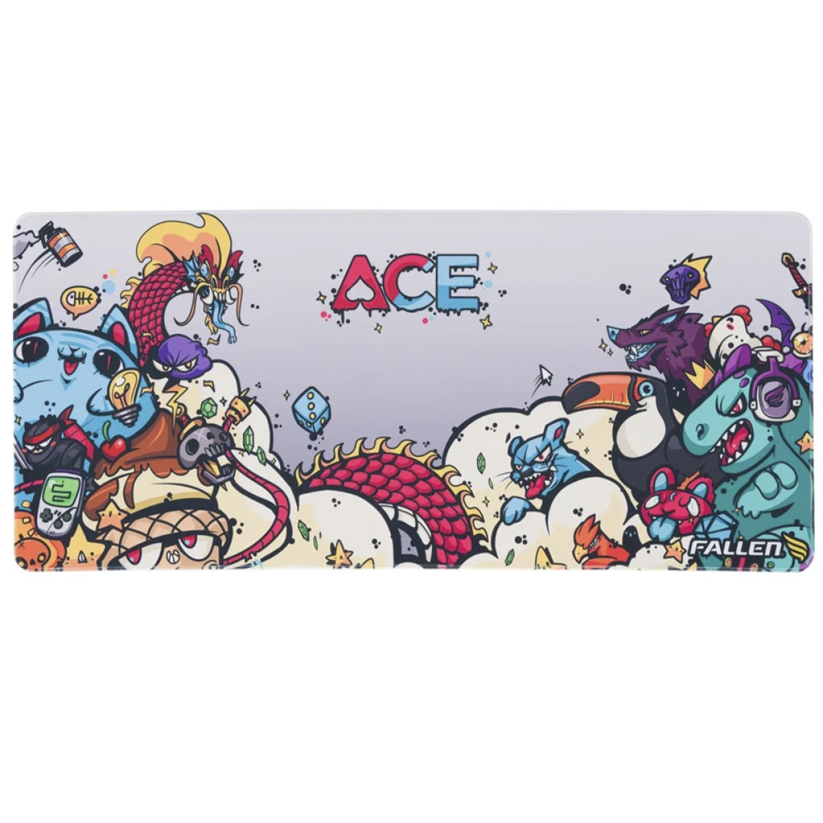 Mousepad Gamer Fallen Ace, Control, Estendido (90x40cm), MP00303