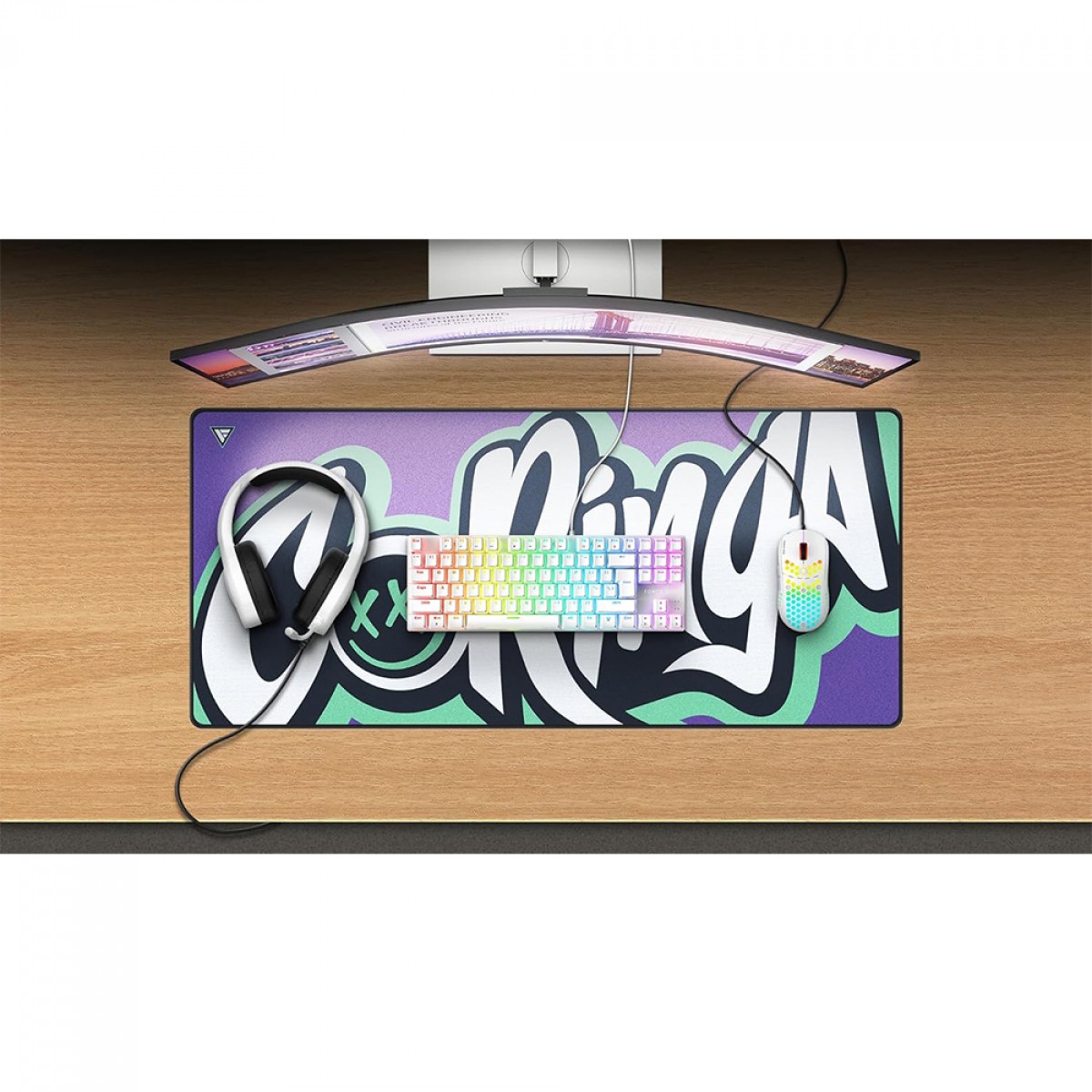 MousePad Gamer Force One Skyhawk Coringa, XXL, 900x400mm
