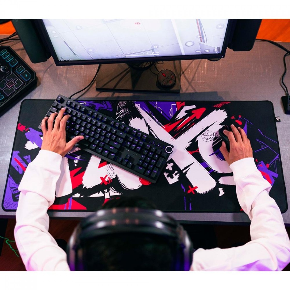 Mousepad Gamer Force One Skyhawk Fluxo Edition, XXL (900x400x3mm), FR.MP.SH.11