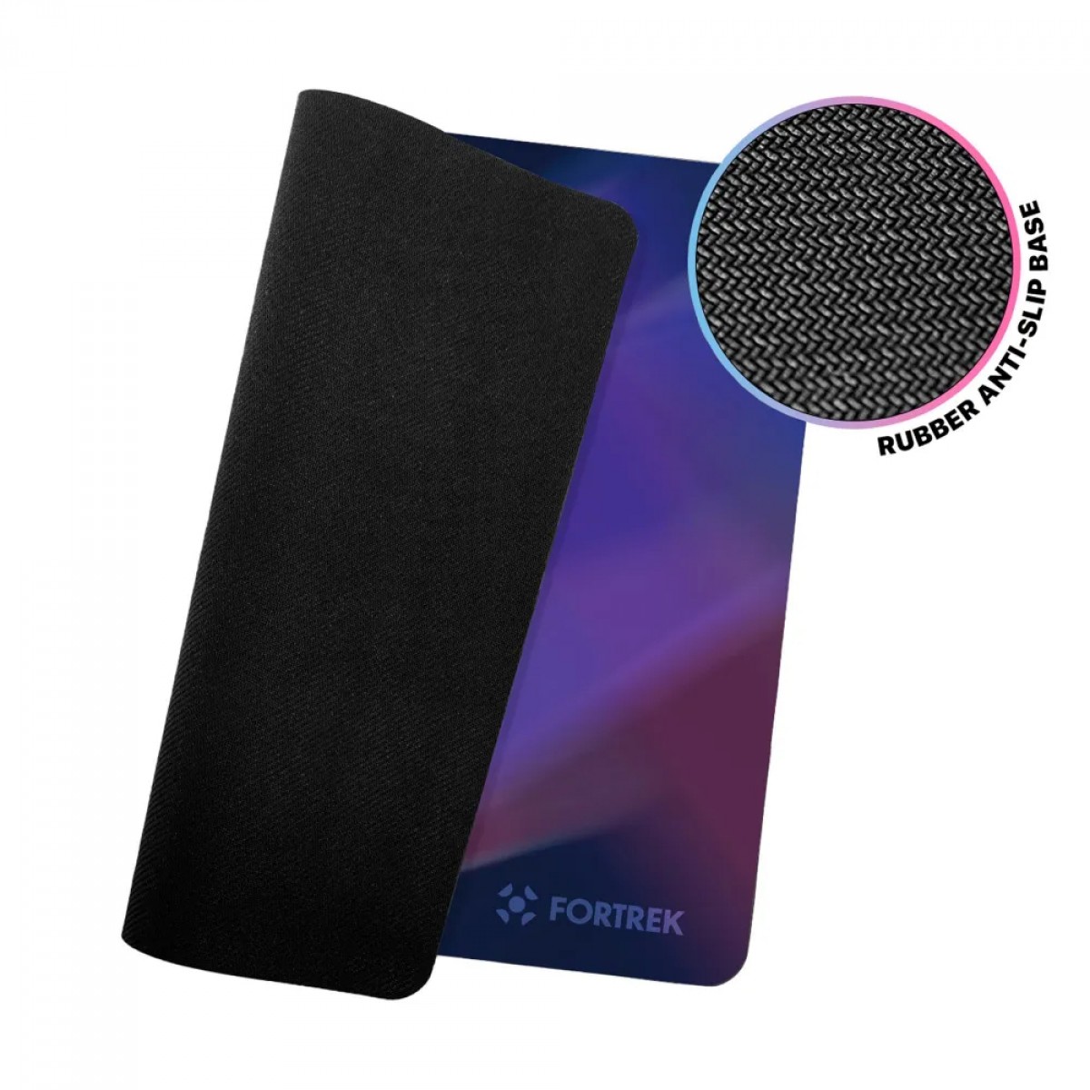 Mousepad Gamer Fortrek Quickglass Pro, Com Infusão de Vidro, 490x420mm, Preto