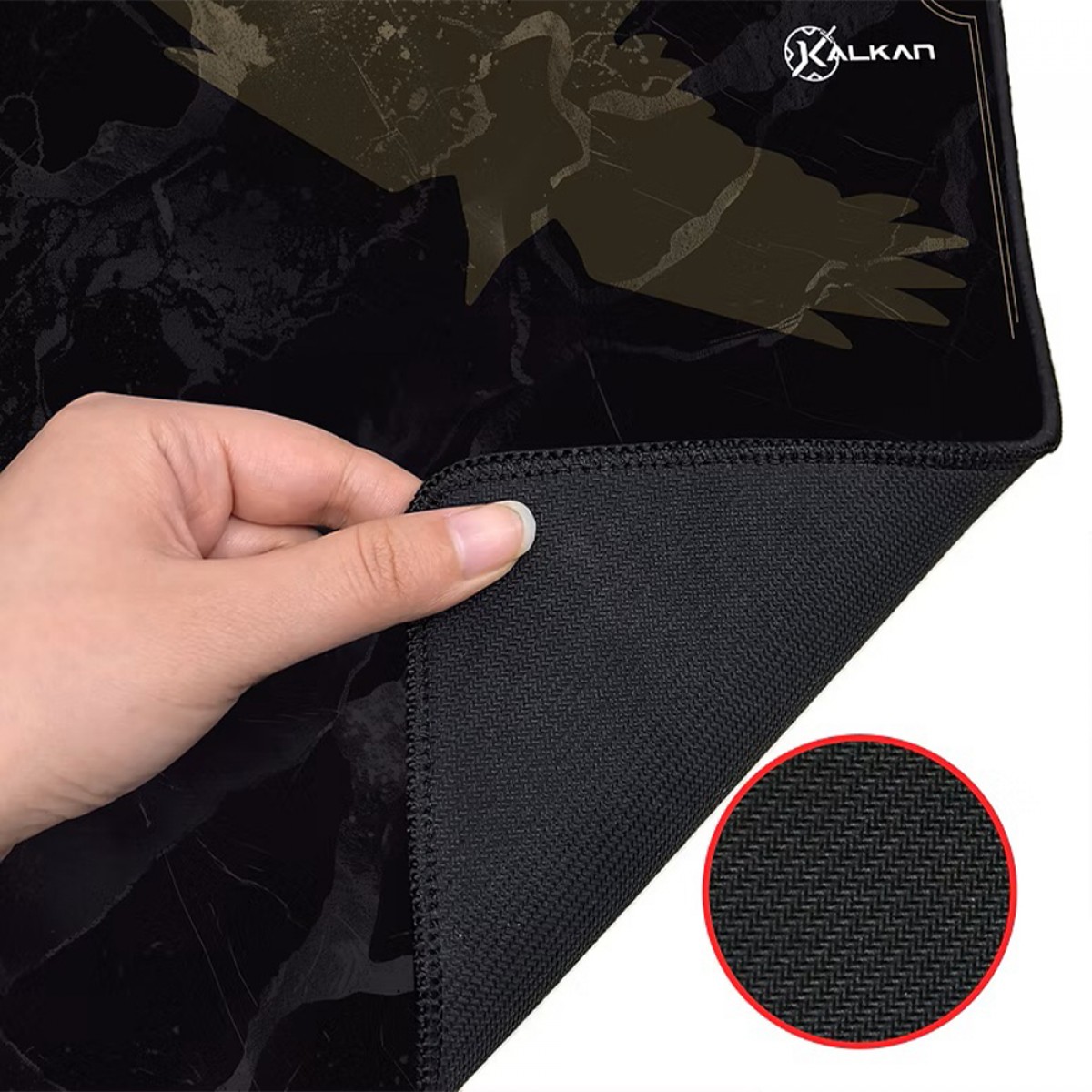 MousePad Gamer Kalkan Gaze Extended, 900x400x4mm, Preto, KLK00064