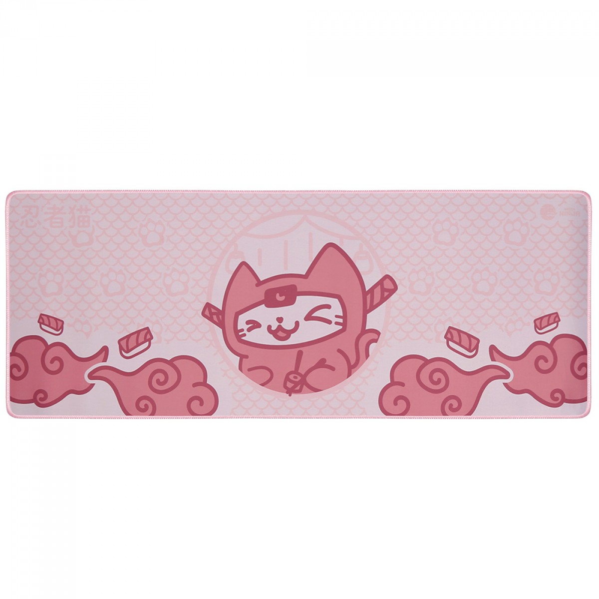 Mousepad Gamer Ninja MewMew, Control, Grande, 800x300mm, Rosa, GN-MP-MMCEP