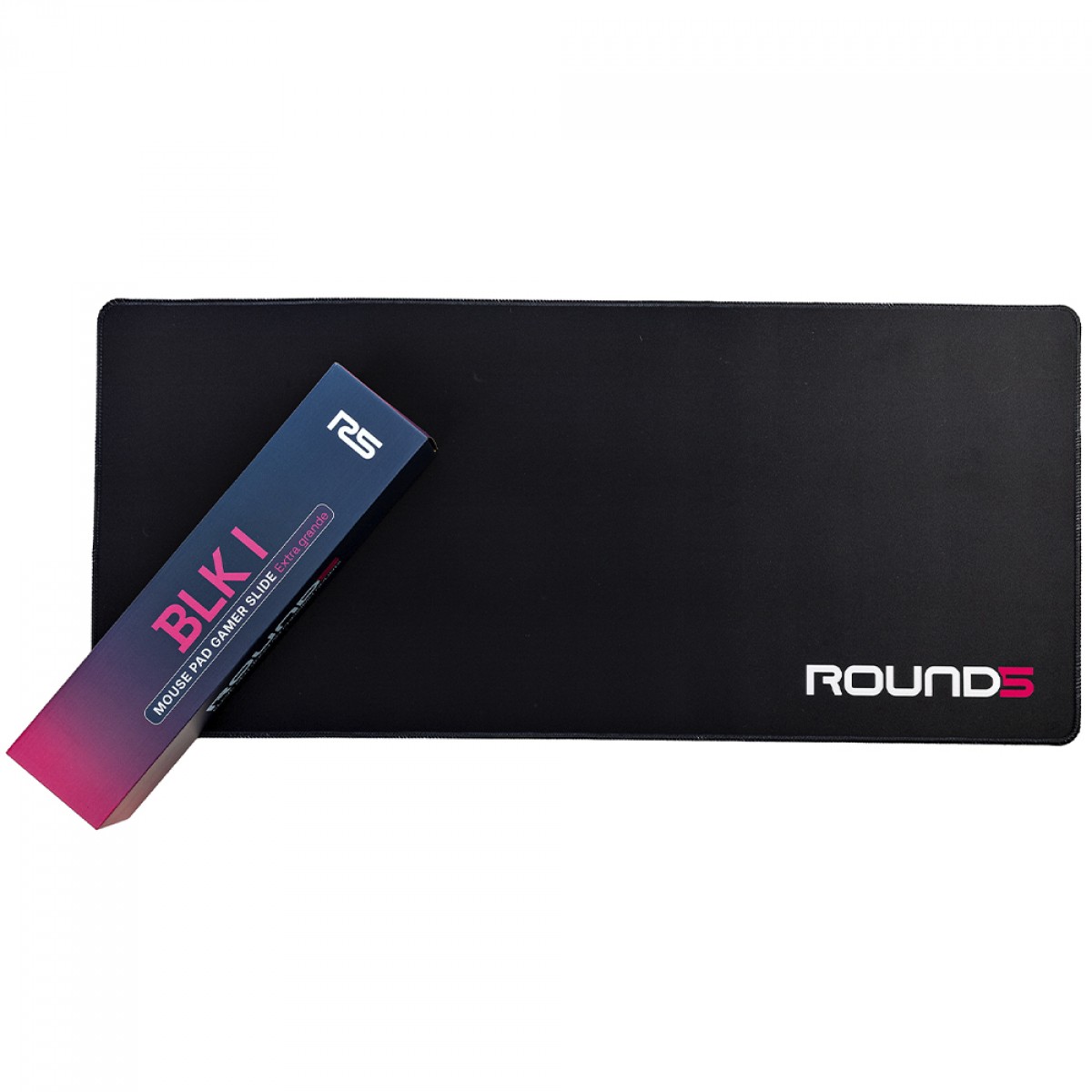 MousePad Gamer Round5 Slide BLK I, Extra Grande, 900x400mm, Preto