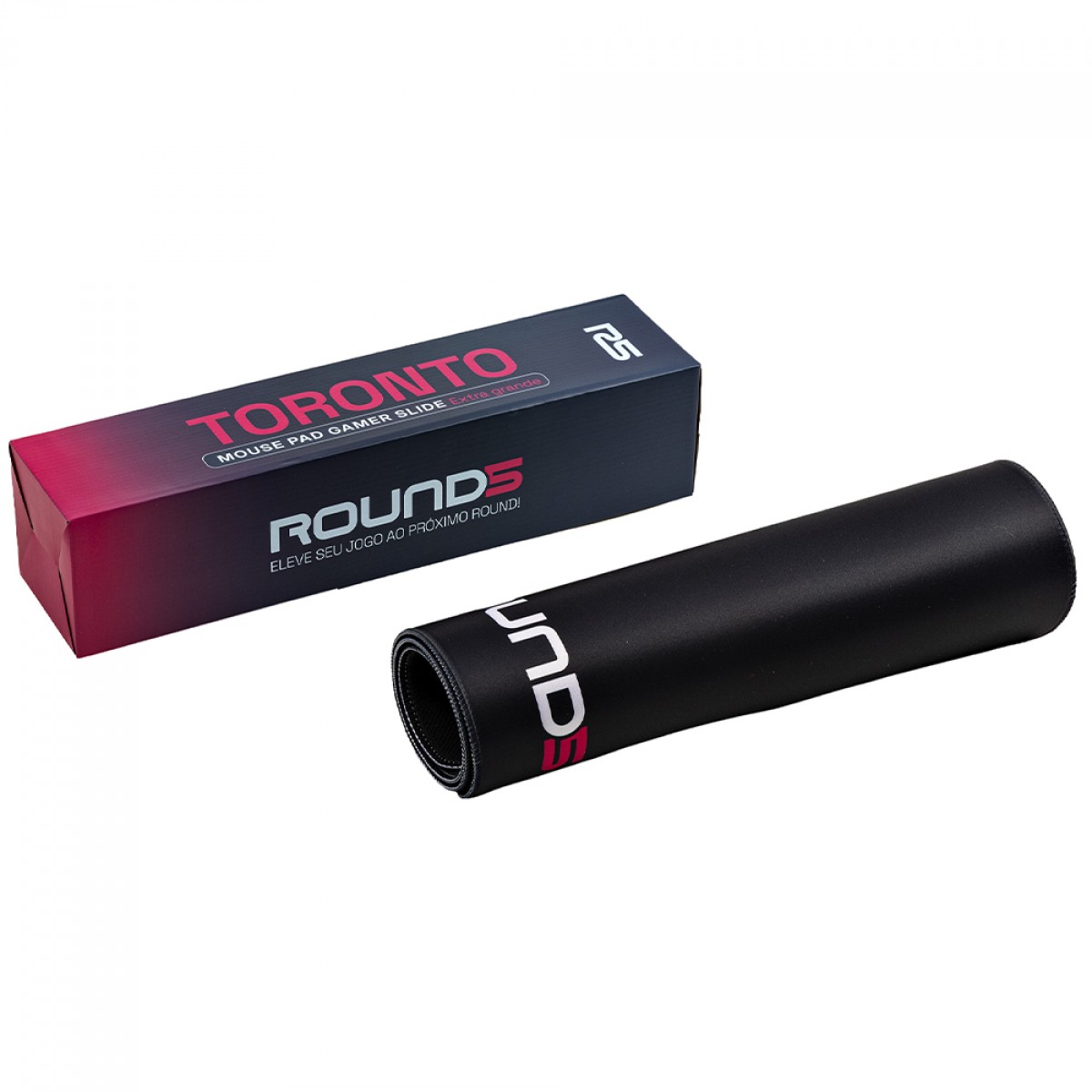 MousePad Gamer Round5 Slide Toronto, Extra Grande, 900x400mm, Preto