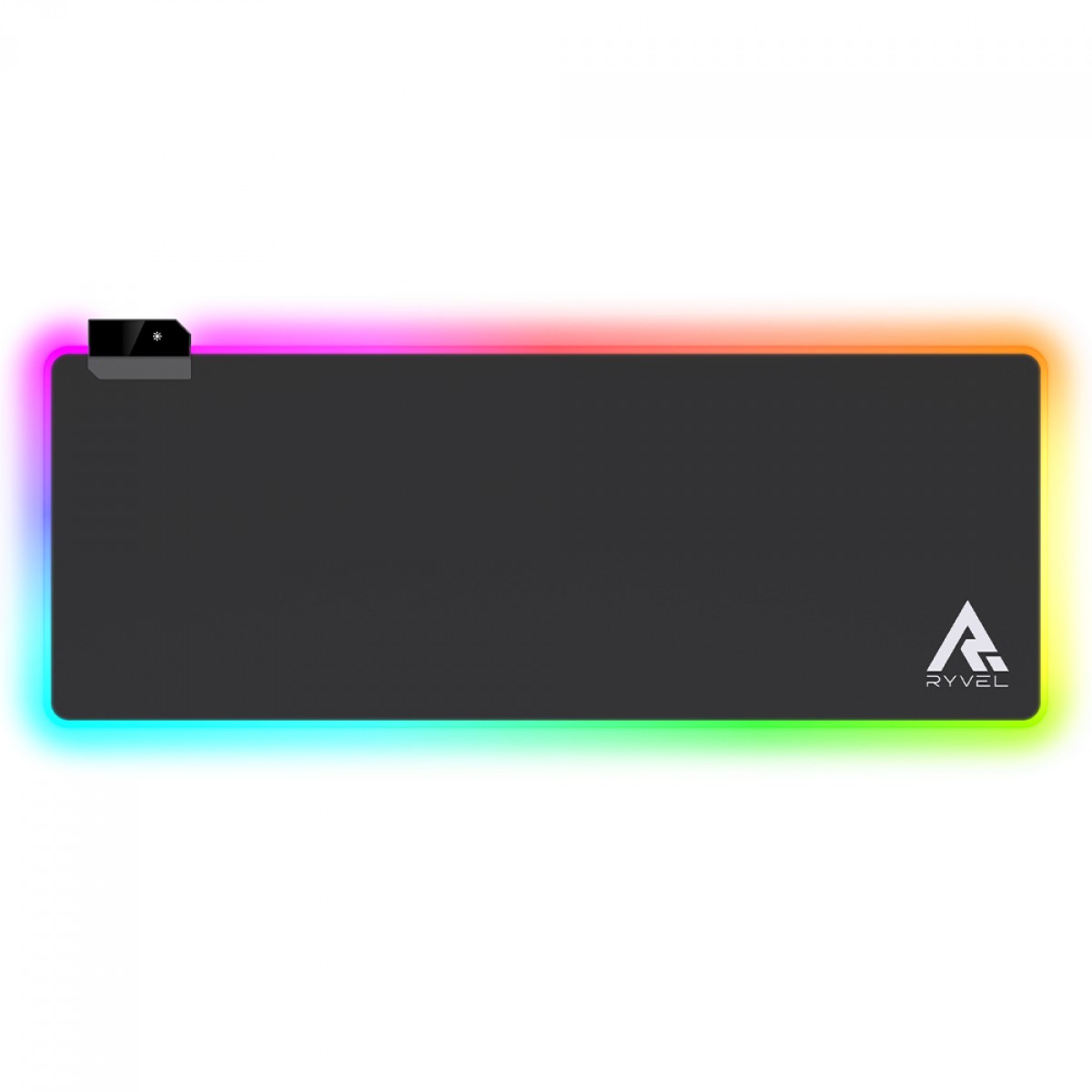 Mousepad Gamer Ryvel Black RGB, Grande, 800x300mm, Preto, RY-MP-RGB-BL