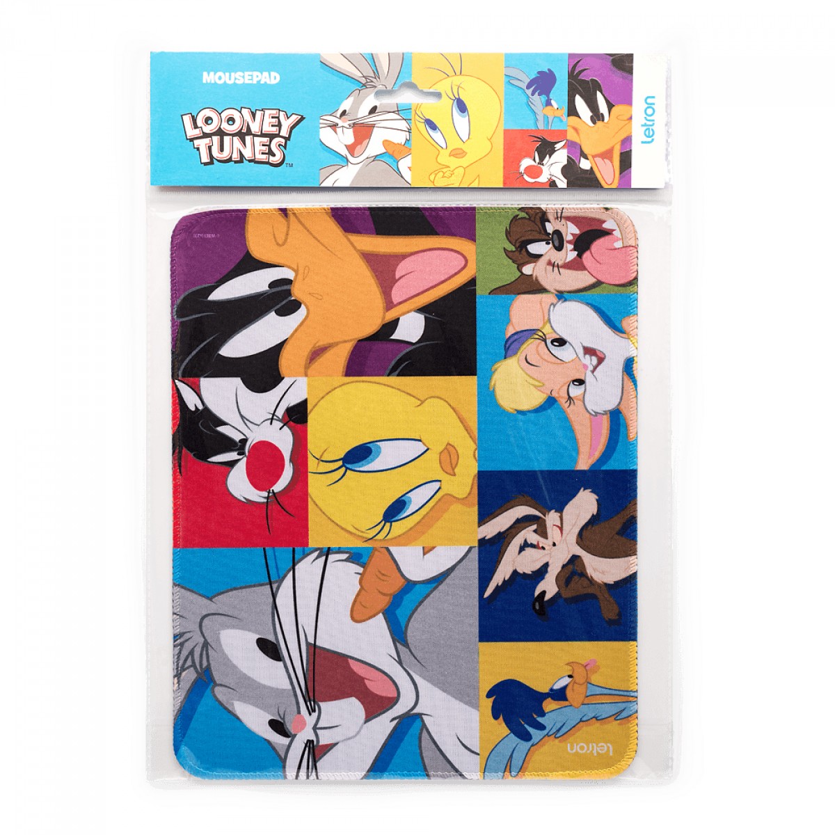 Mousepad Letron Looney Tunes, Estampado, 26x21cm