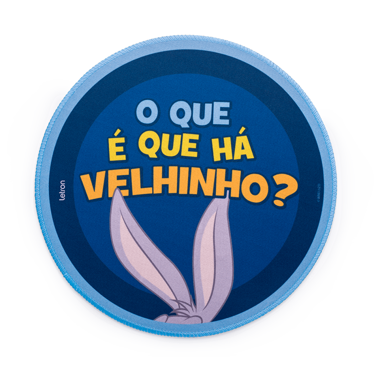 Mousepad Letron Looney Tunes Pernalonga, Estampado, Redondo, 26cm