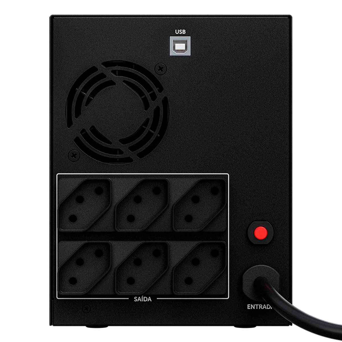 Nobreak Intelbras Gamer Ultimate, 1000VA, 700W, Saída 120V, Senoidal, Bivolt, Preto, 268098