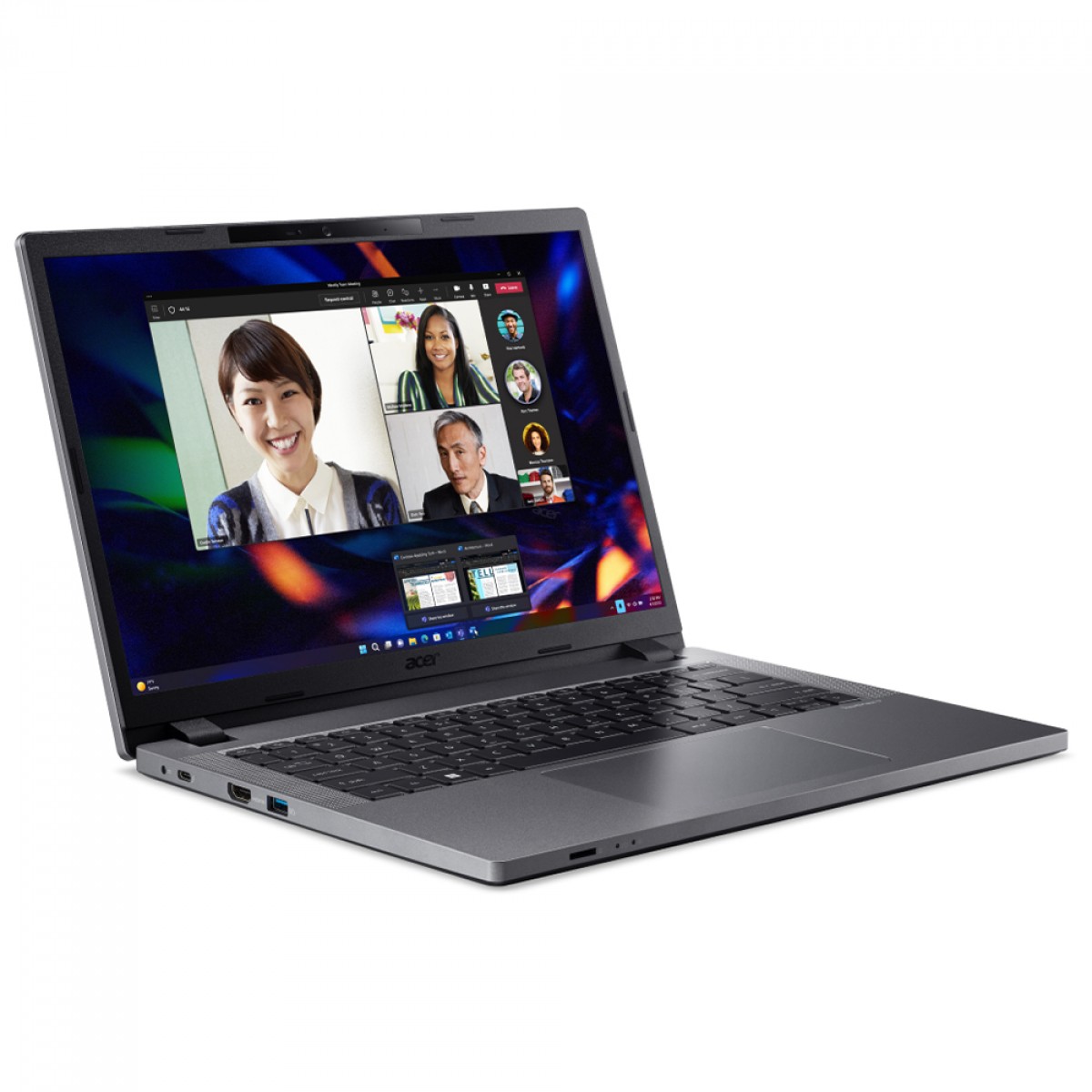 Notebook Acer Travel Mate i5-1335U / 8GB DDR4 / SSD 512GB / 14 Pol IPS Full HD / Intel Iris Xe / Windows 11 / Preto / NX.B5CAL.003