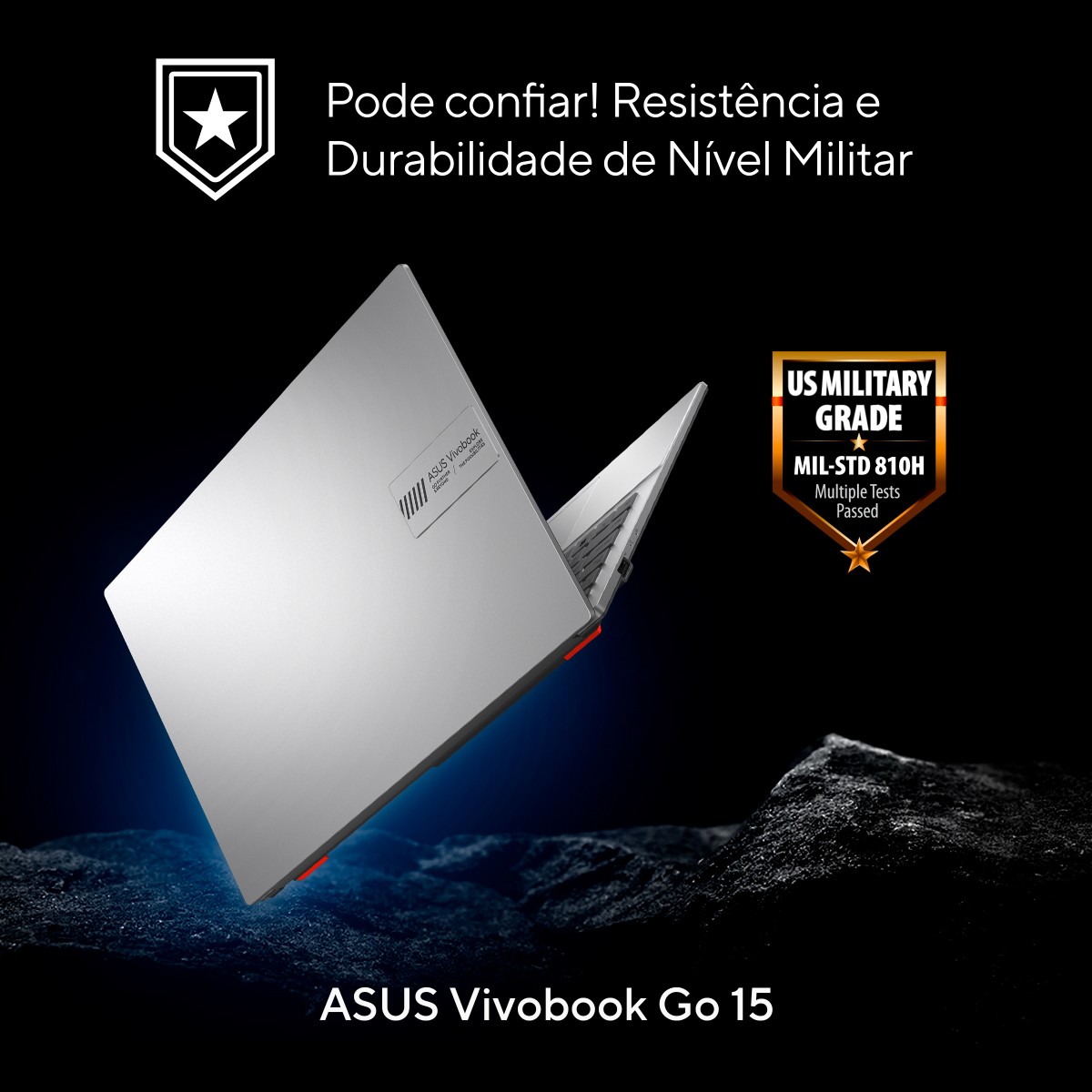 Notebook Asus Vivobook Go 15 Intel Core i3-N305 / 8GB / SSD 512GB / 15.6 Pol Full HD / Intel UHD Graphics / KeepOS / Cool Silver / 90NB0ZT1-M00PR0