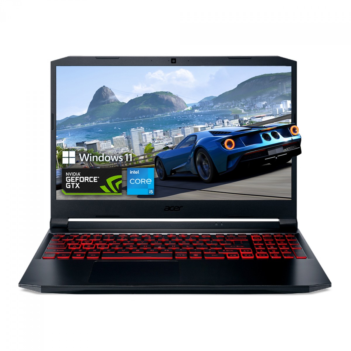 Notebook Gamer Acer Nitro 5 Intel Core i5 11400H / GTX 1650 4GB / 8GB DDR4 /  SSD 240GB / Windows 11 Pro, AN515-57-579B