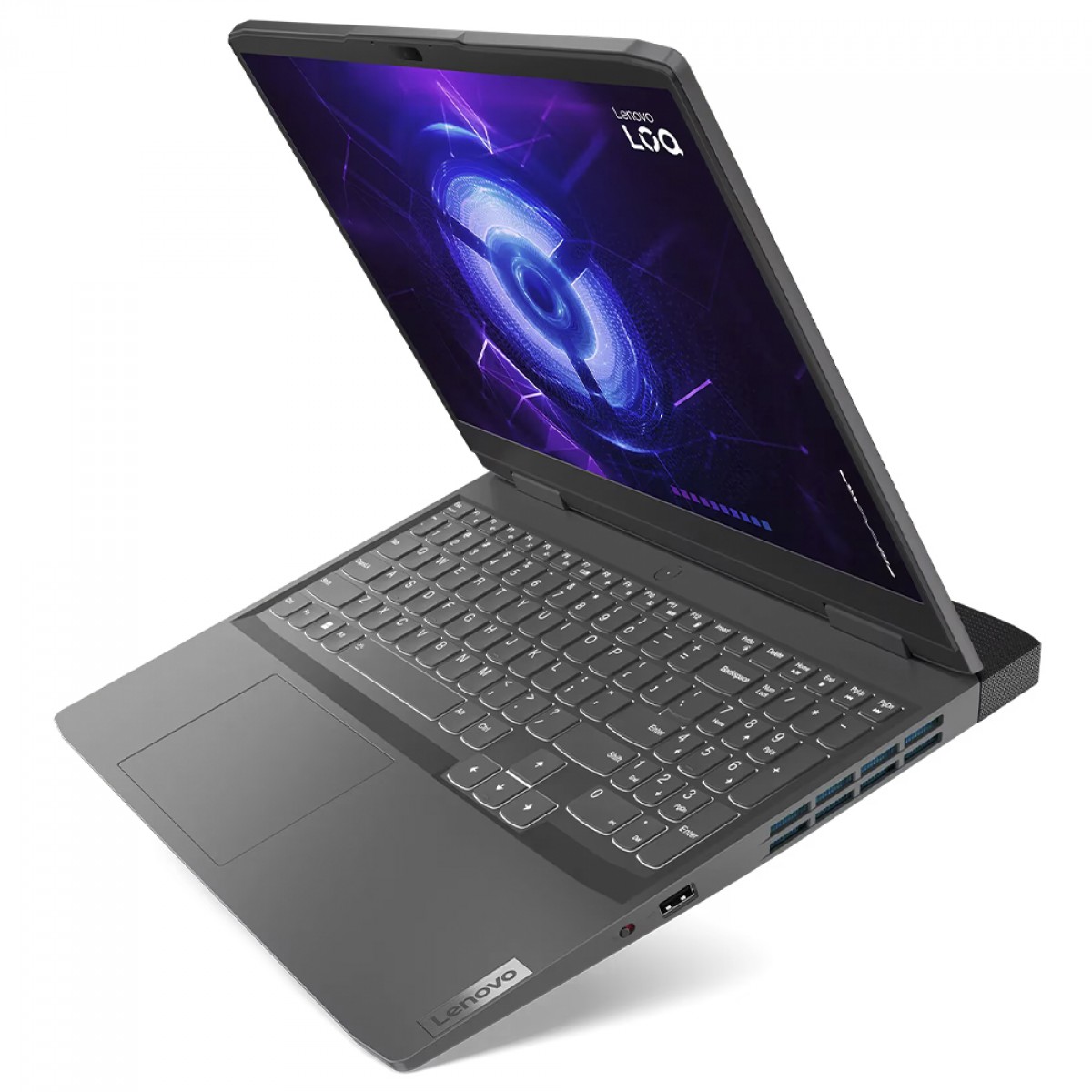 Notebook Gamer Lenovo LOQ 15IRH8 Intel Core i5-12450H / RTX 2050 4GB / 16GB DDR5 / SSD 512GB / 15.6 Pol IPS Full HD / Win 11 / Cinza / 83EU0001BR