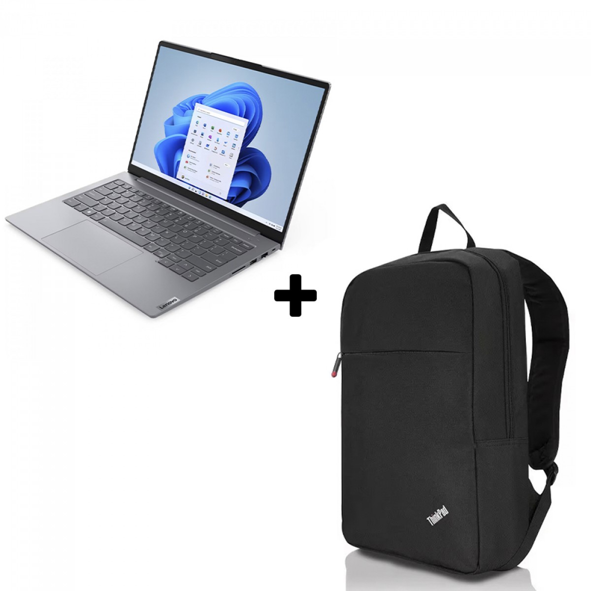 Notebook Lenovo ThinkBook 14 G6 Intel Core i5-13420H / 16GB DDR5 / SSD 256GB / 14 Pol IPS Full HD /  Intel UHD Graphics / Windows 11 / Cinza / 21NQ000ABR + Mochila de Brinde