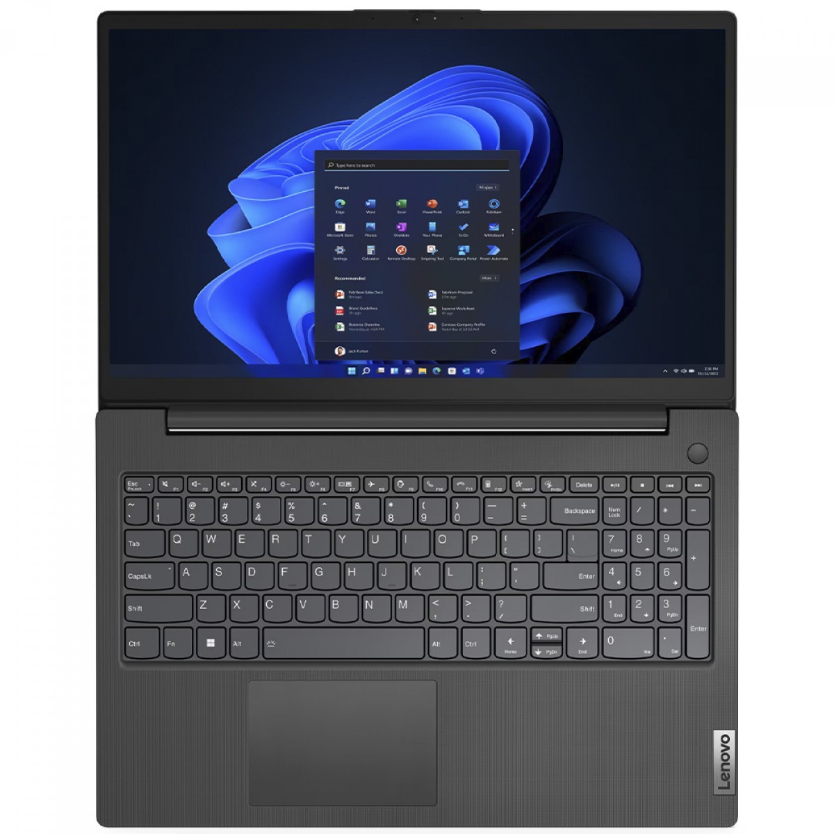 Notebook Lenovo V15 G4 AMD Ryzen 3-7320U / 8GB / SSD 256GB / 15.6 Pol Full HD / AMD Radeon 610M Graphics / Preto / 83UY000ABO