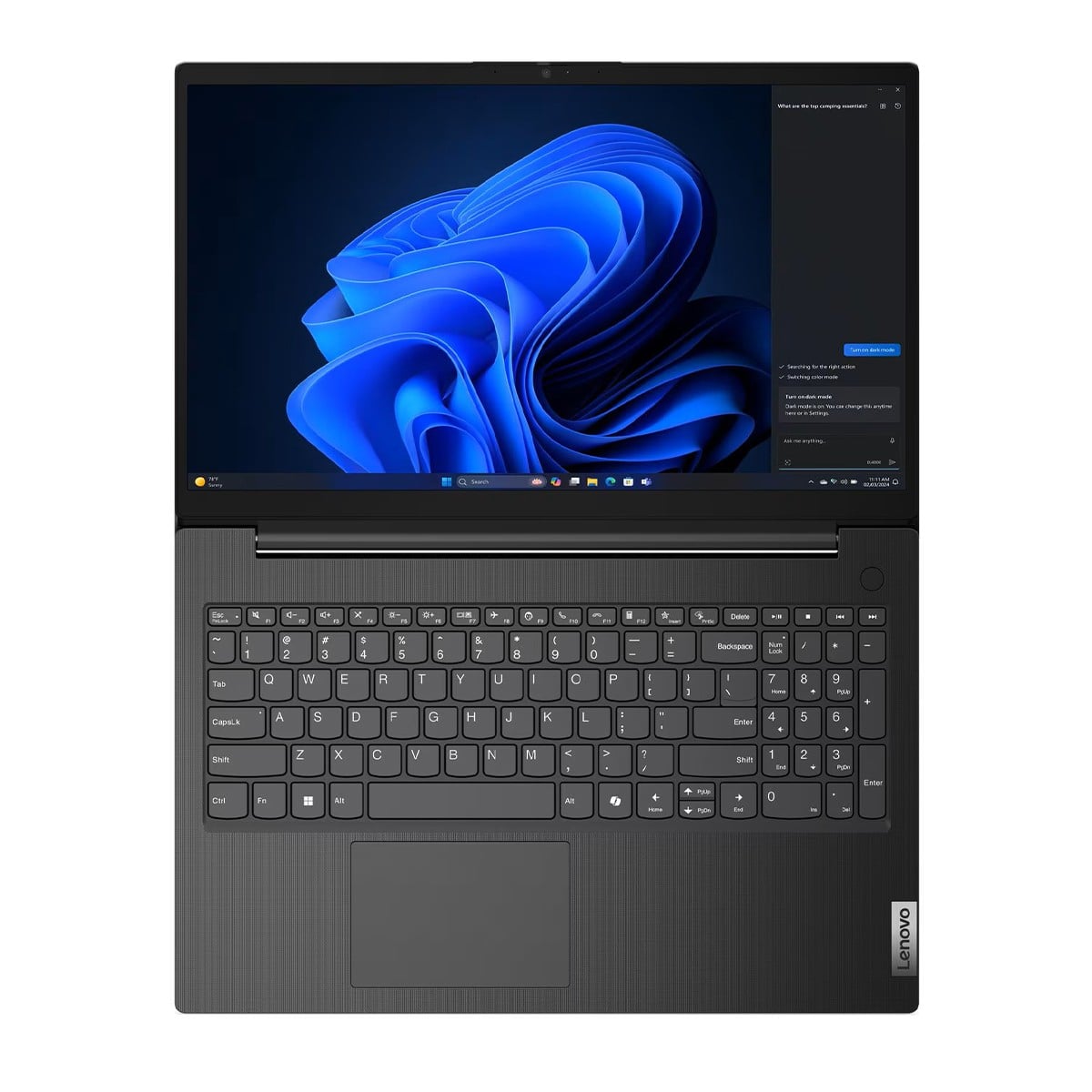 Notebook Lenovo V15 G5 IRL Intel Core i5-13420H / 8GB DDR5 / SSD 256GB / 15.6 Pol Full HD / Intel UHD Graphics / Preto / 83UW000UBO