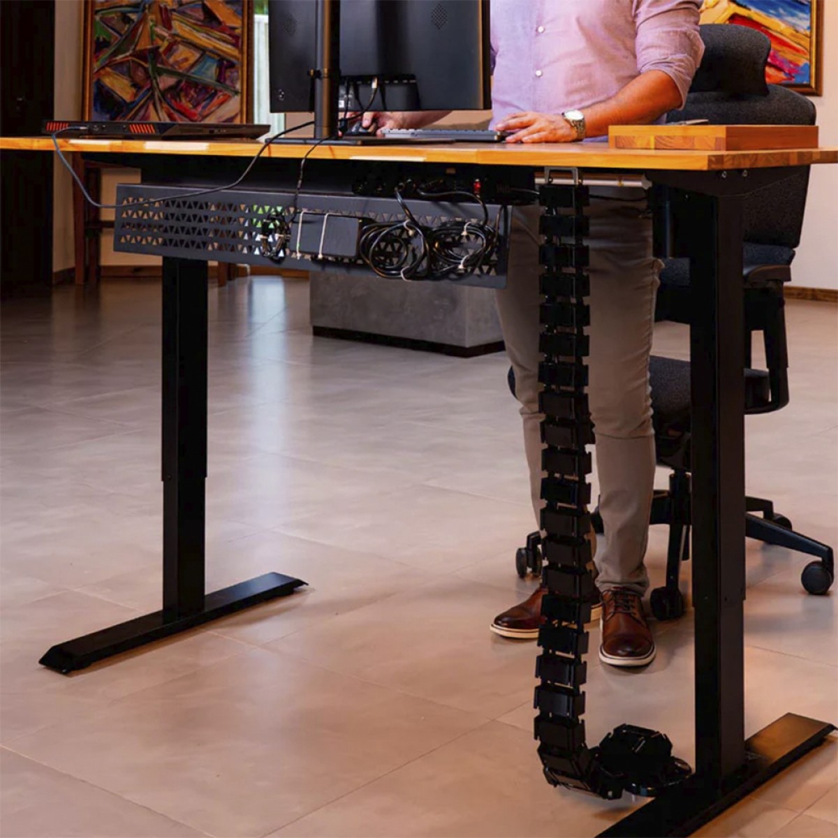 Organizador de Cabos Vertebra Elements Spine, Preto 