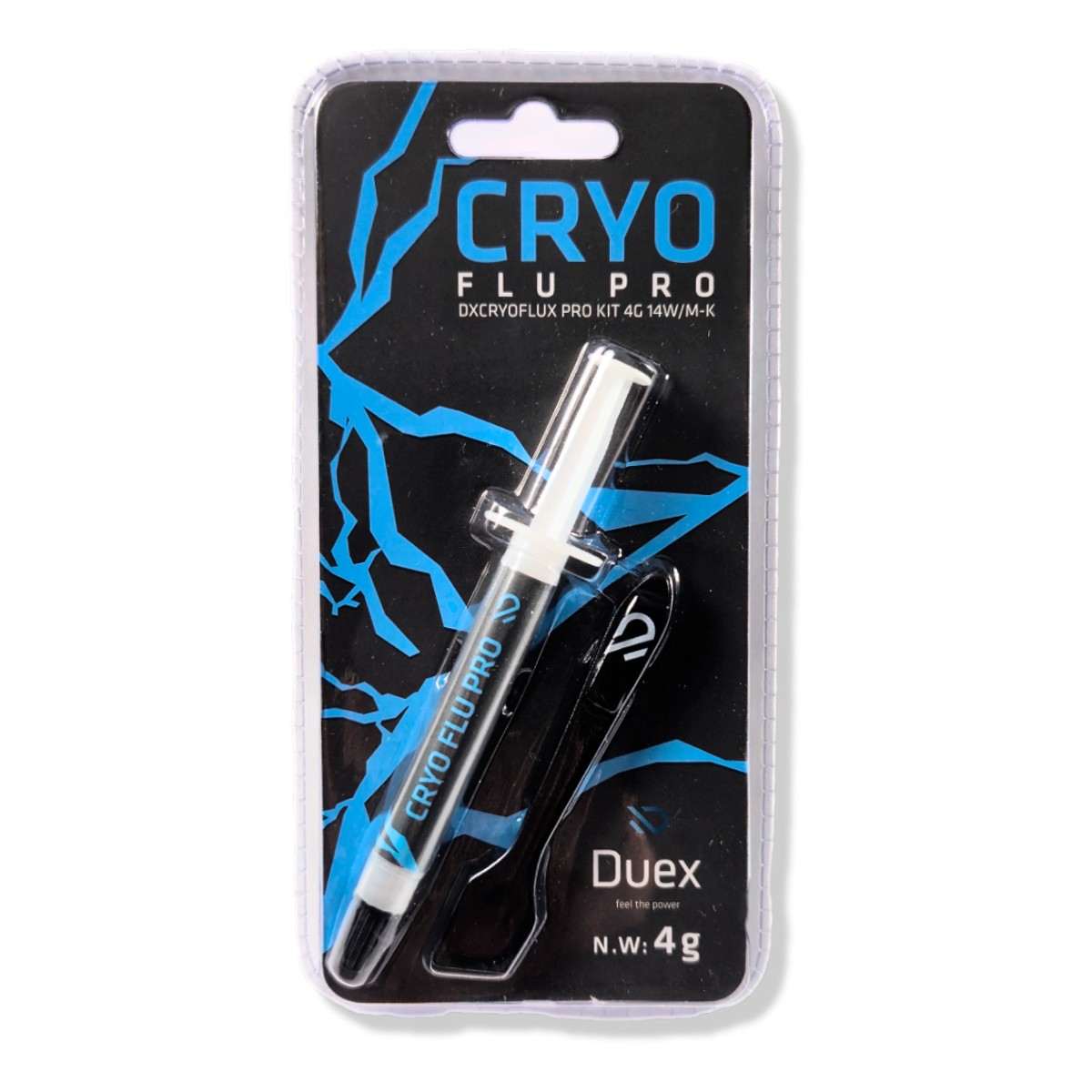 Pasta Térmica Duex Cryo Flux Pro, 14W/m-K, 4g, Cinza