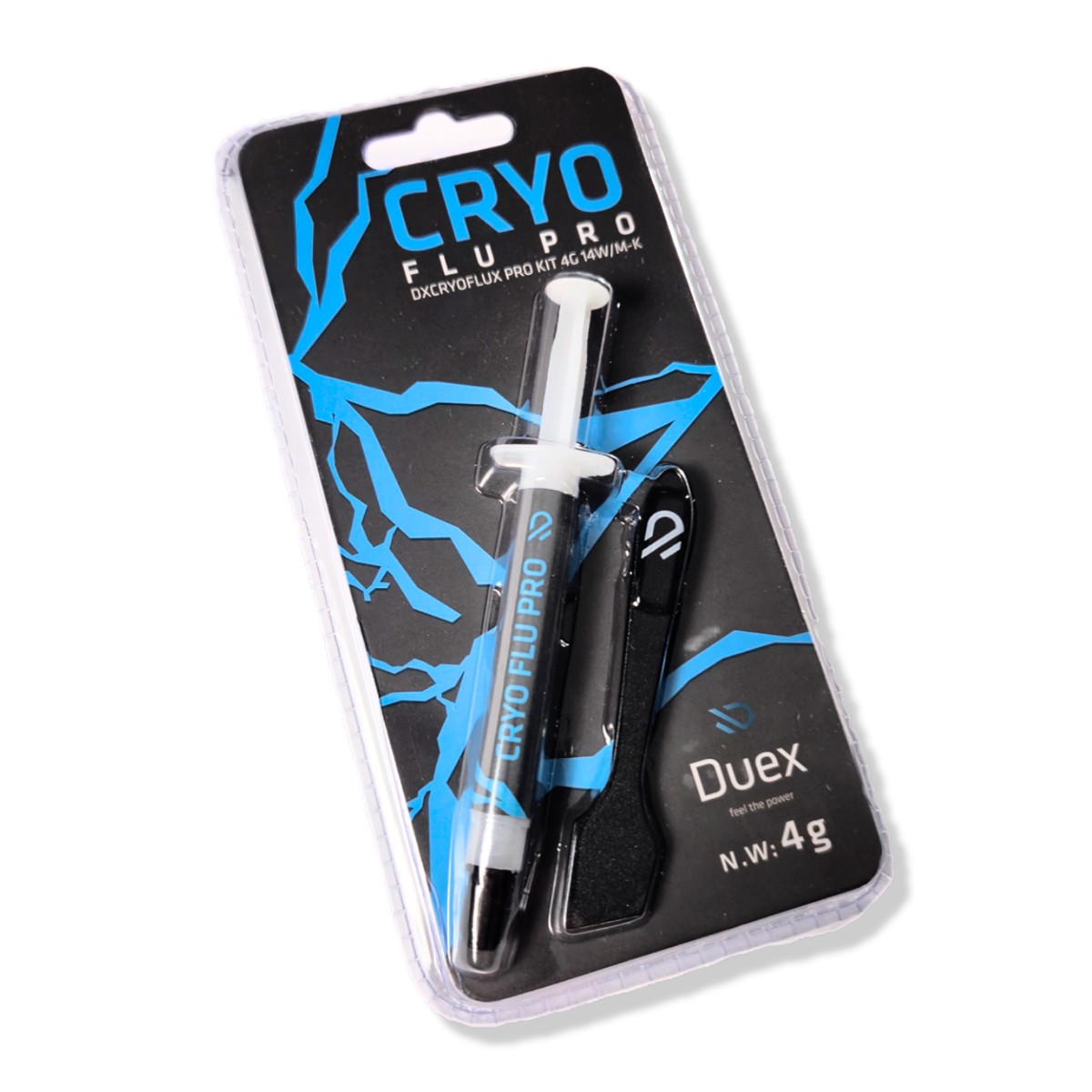 Pasta Térmica Duex Cryo Flux Pro, 14W/m-K, 4g, Cinza