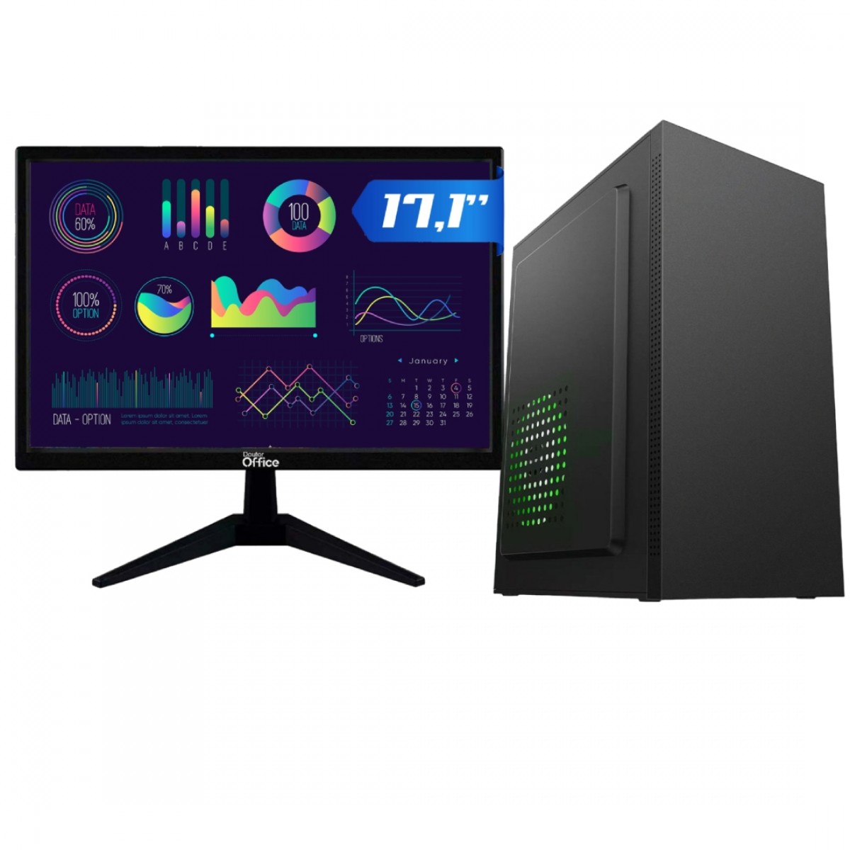 ☆Office2021pro Core i3 4160 SSD128GB 8GB PC Completo T-Home Intel