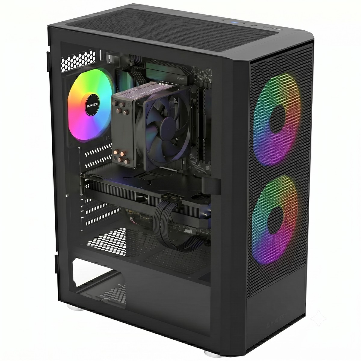 PC GAMER CAPTAIN AMD Ryzen 7 5700X / AMD Radeon RX 7600 / 16GB DDR4 / SSD 512GB NVME