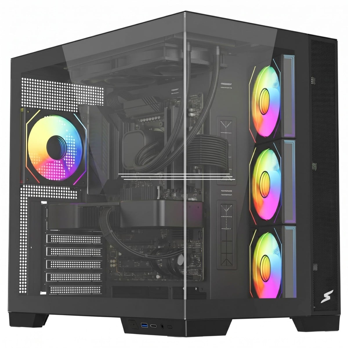 PC GAMER CAPTAIN Intel Core i5 14600KF / AMD Radeon RX 7600 / 16GB DDR4 / SSD 480GB