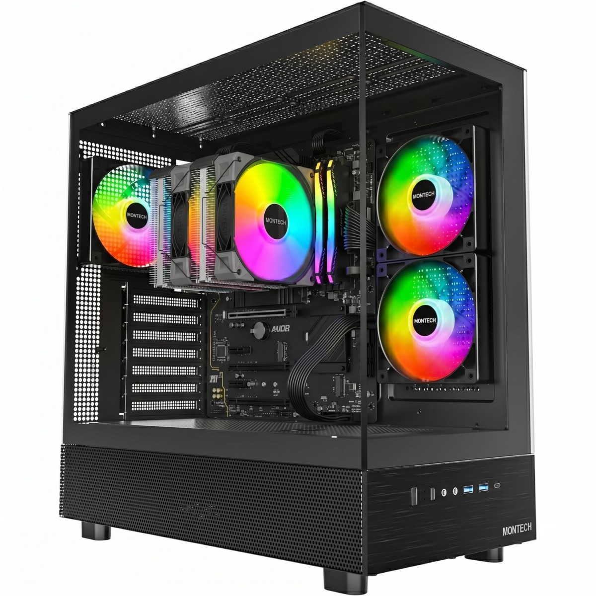 PC Gamer Montech LvL 1 AMD Ryzen 5 5600GT / 16GB DDR4 / SSD 512GB