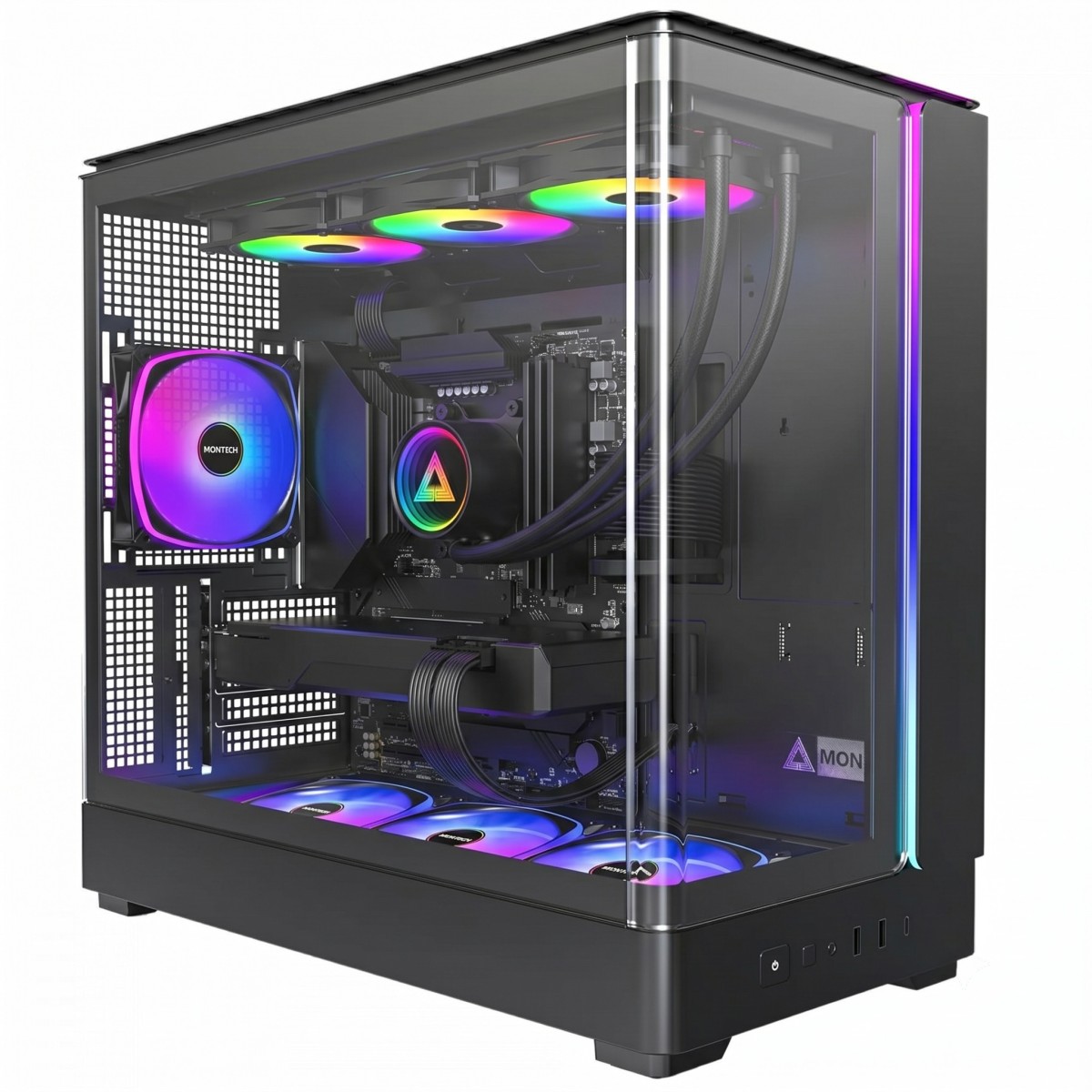 PC Gamer Montech LvL 3 AMD Ryzen 5 9600X / Radeon RX 9070 XT / 16GB DDR5 / SSD 512GB
